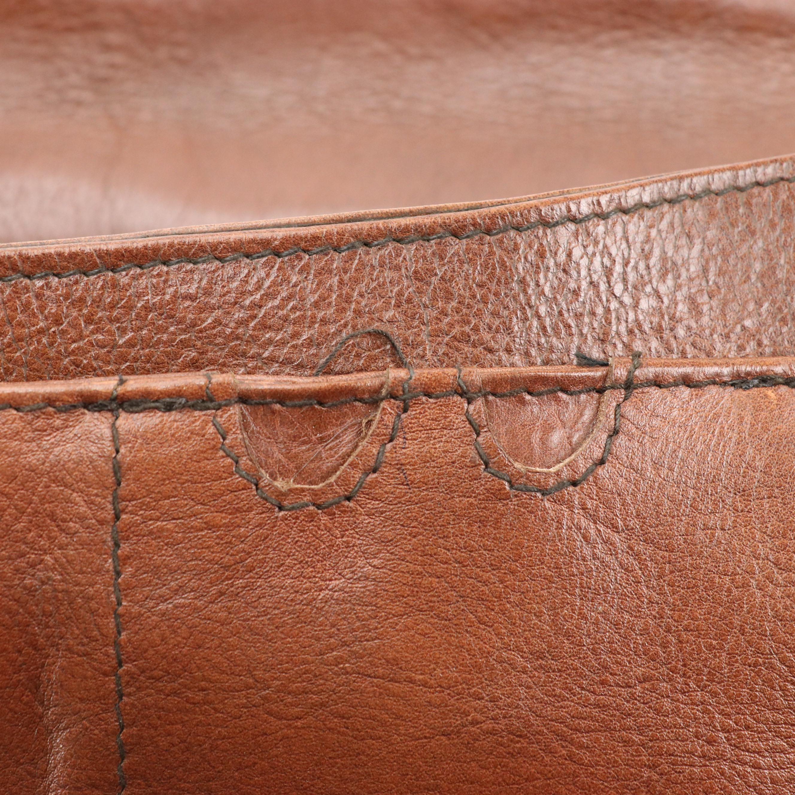 Hidesign and Saddleback Brown Leather Messenger Bags
