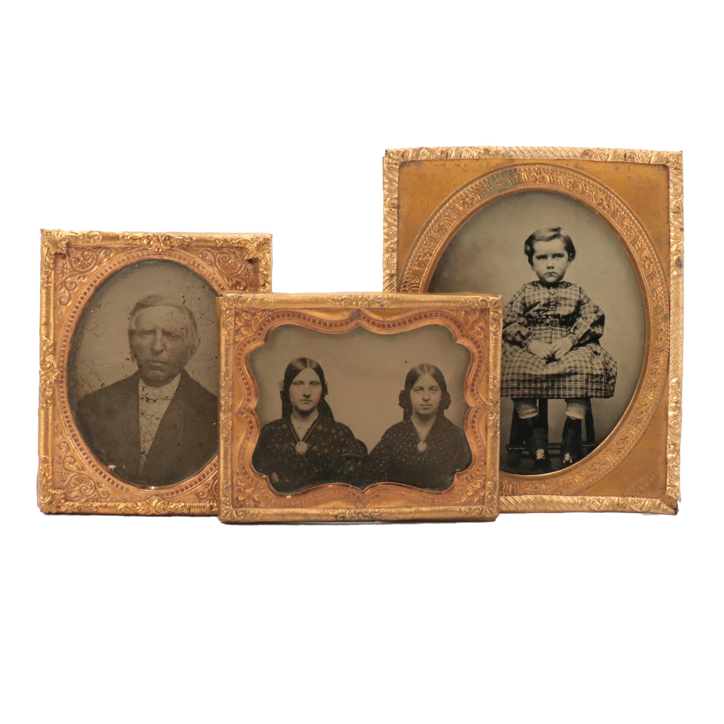 Tintype Portraits, Mid-19th Century
