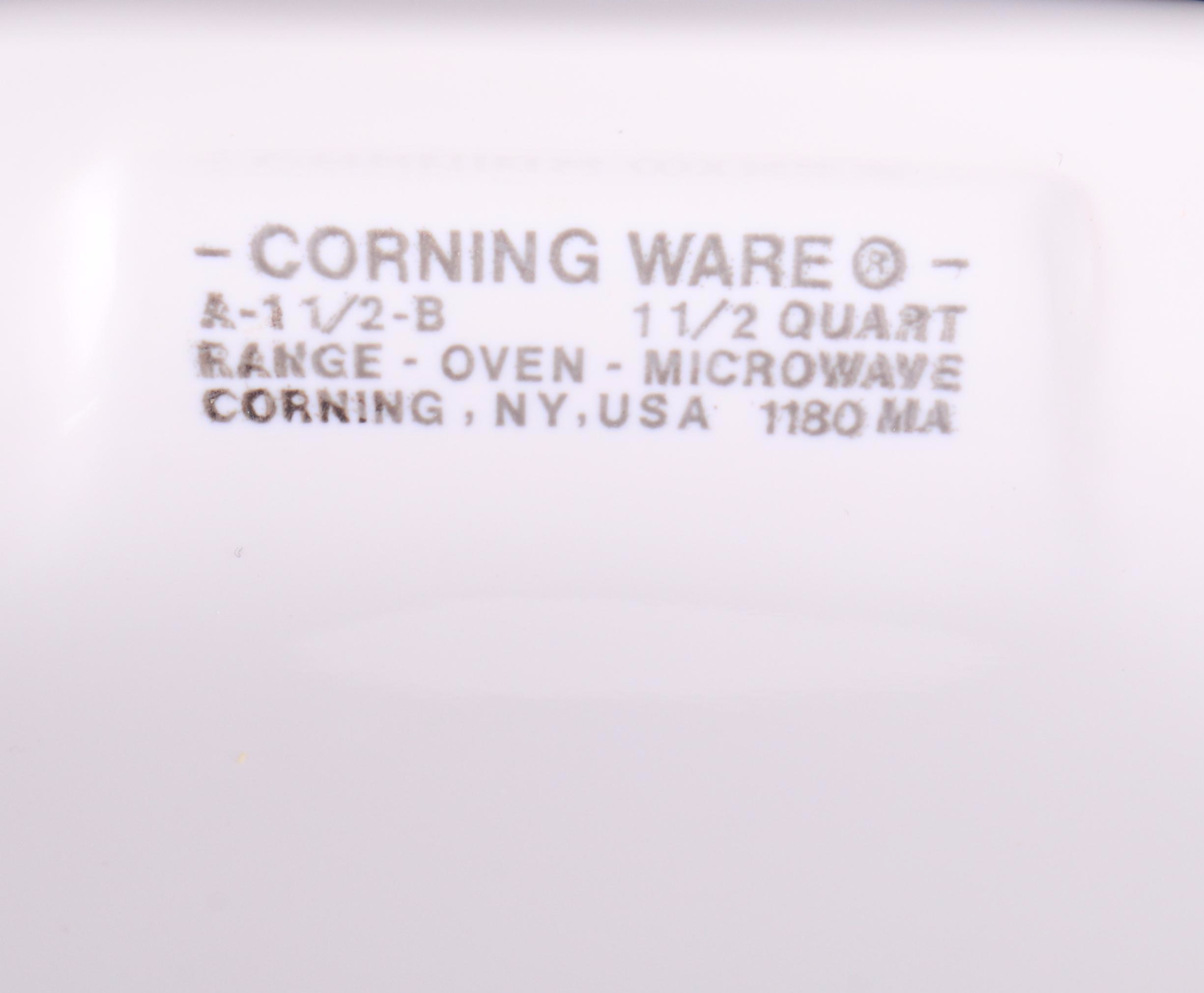 Corningware "Spice of Life" Glass Casserole Dishes and Pans, 1972–1987