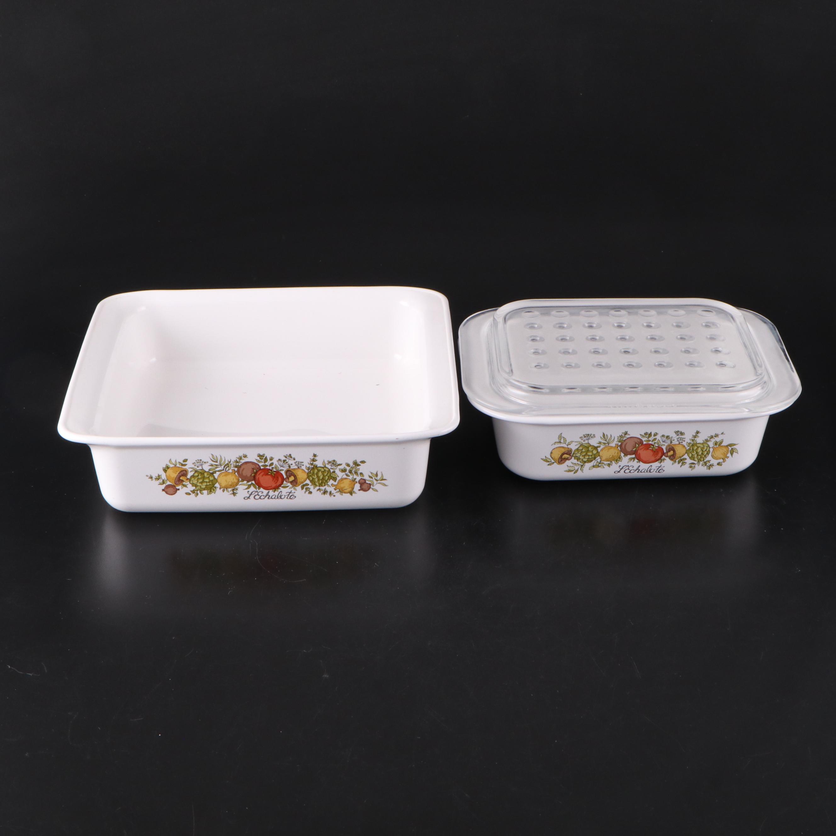 Corningware "Spice of Life" Glass Casserole Dishes and Pans, 1972–1987