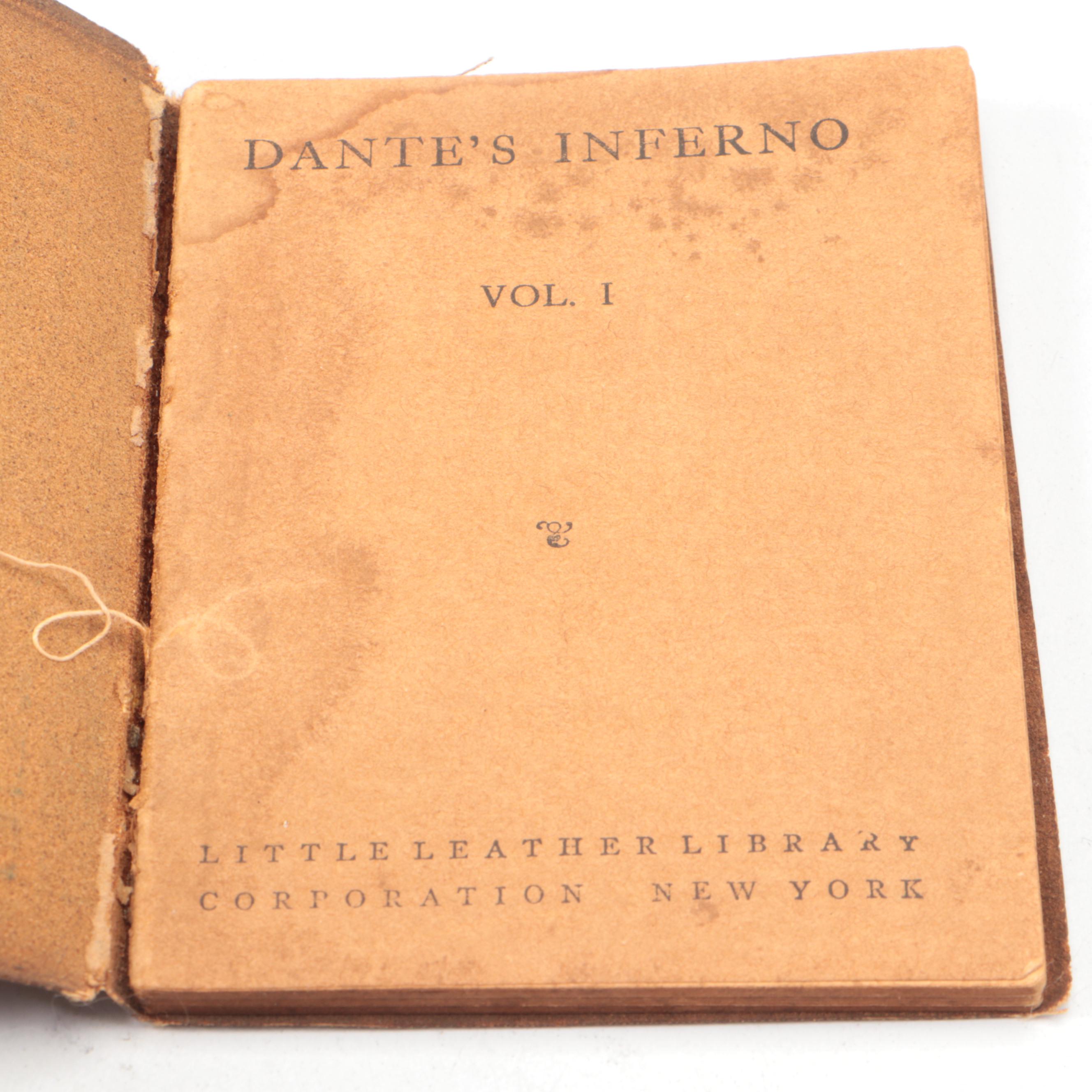 Little Leather Library Books Including Shakespeare, Dumas, Wilde, and Tennyson