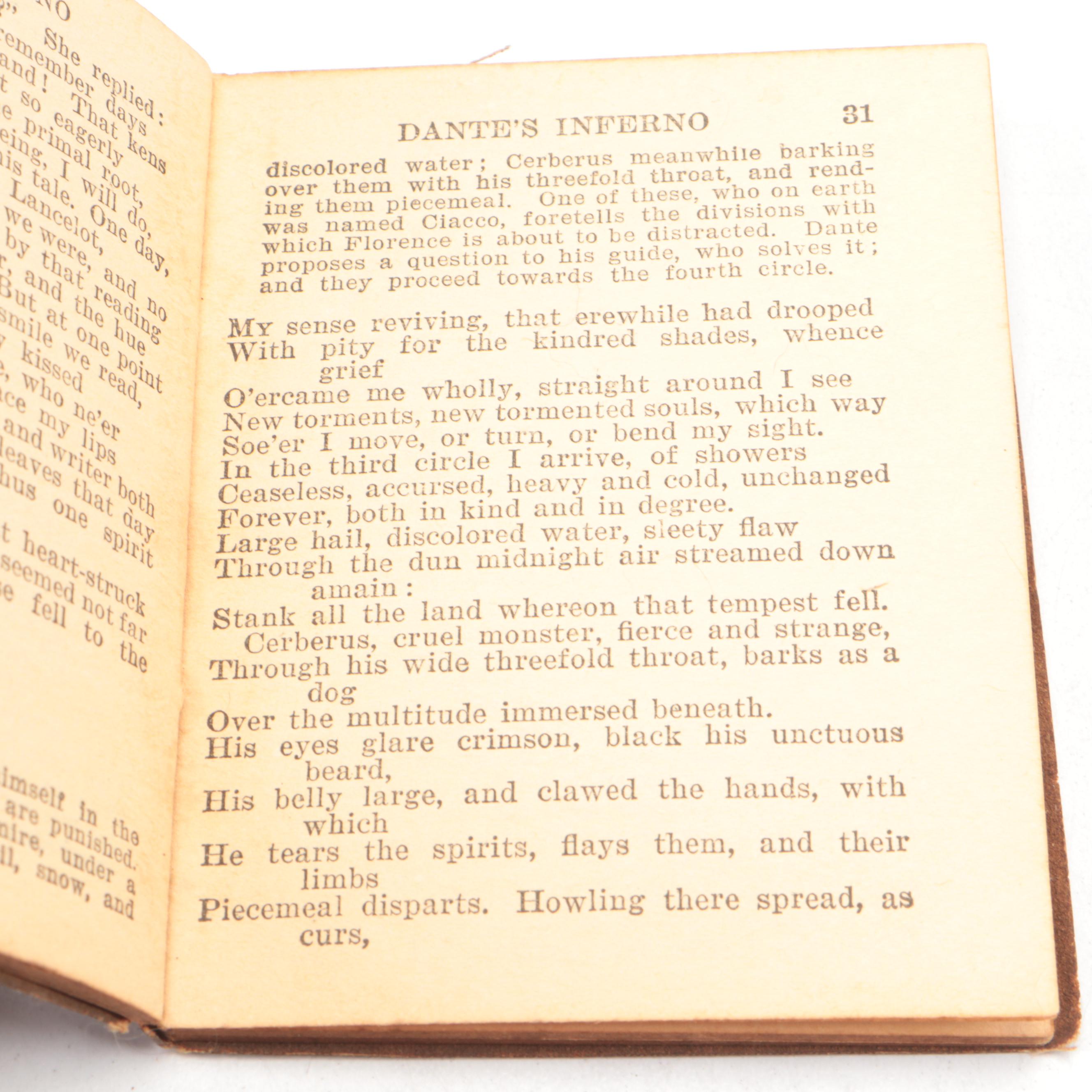 Little Leather Library Books Including Shakespeare, Dumas, Wilde, and Tennyson