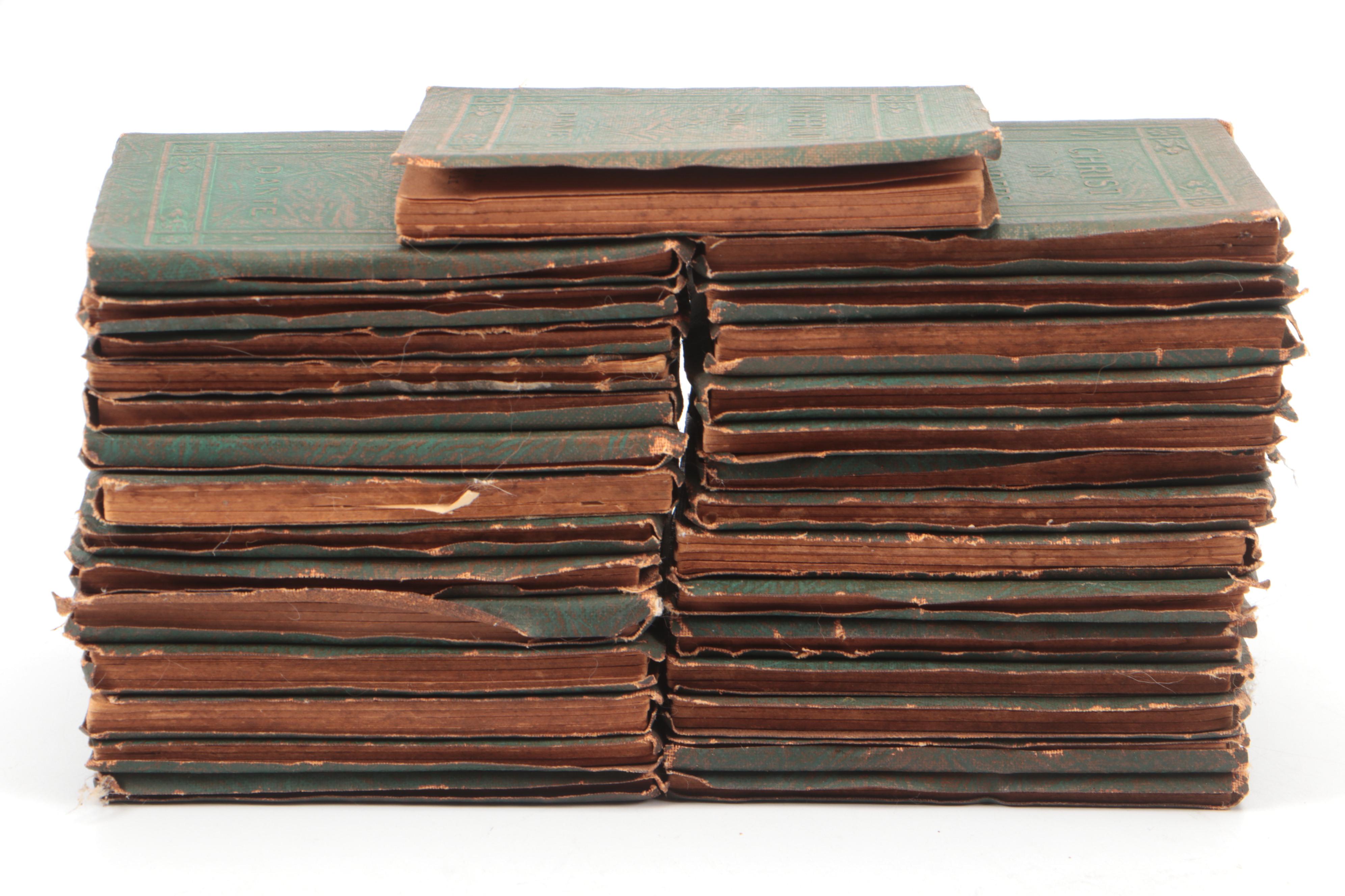 Little Leather Library Books Including Shakespeare, Dumas, Wilde, and Tennyson