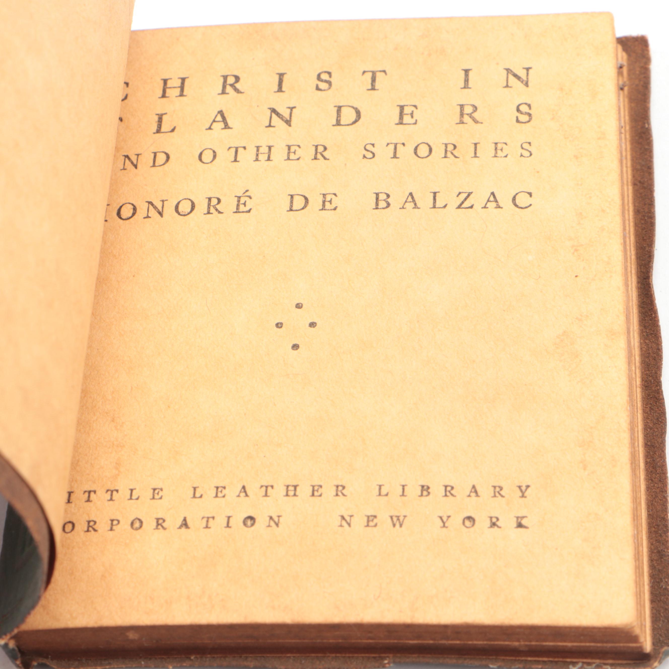 Little Leather Library Books Including Shakespeare, Dumas, Wilde, and Tennyson