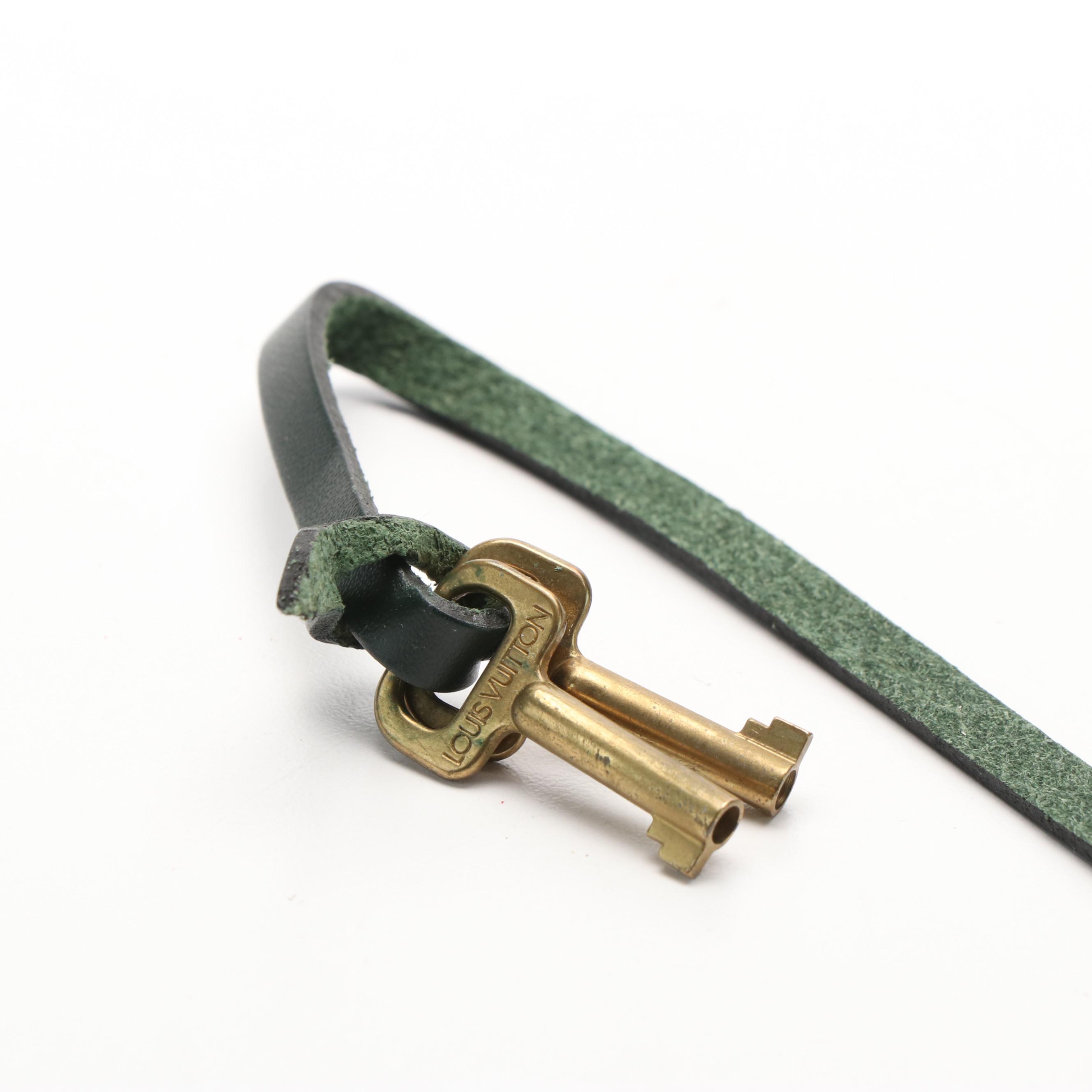 Louis Vuitton Kourad Ambassador Green Taiga Leather Briefcase