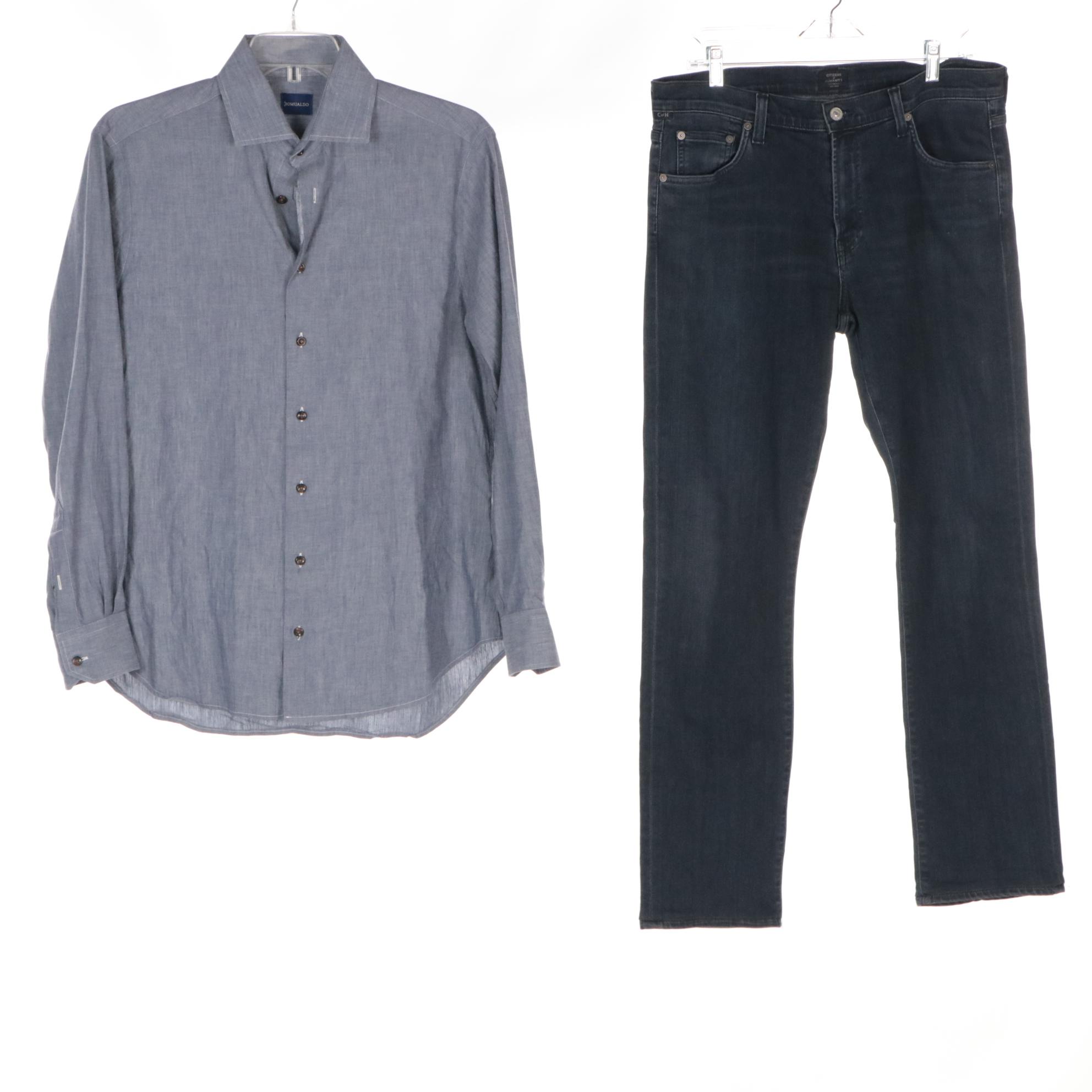 Men's Button-Front Shirts & Pants Featuring Hugo Boss, Paige, Rag & Bone, More