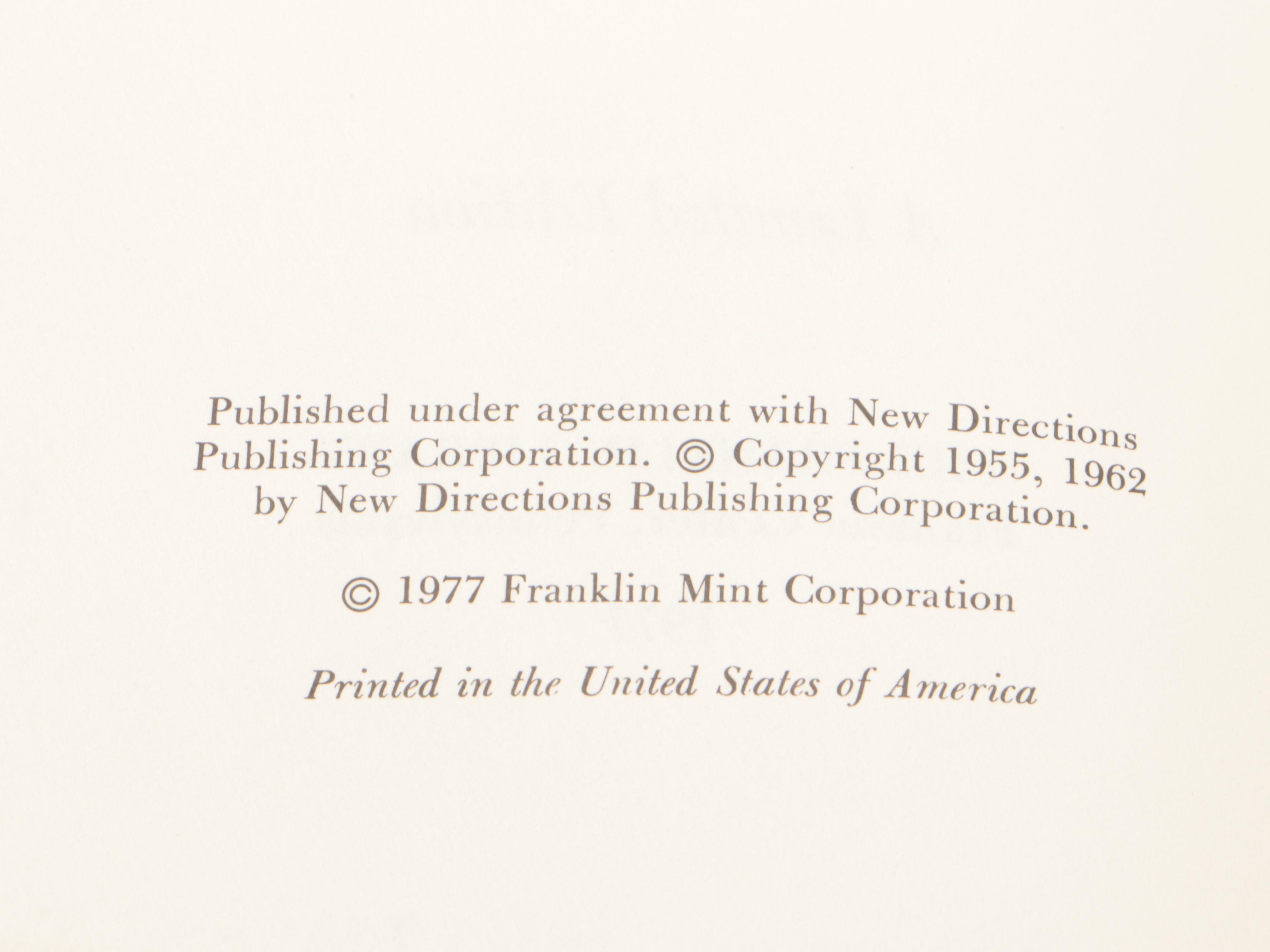 Franklin Library Classics Including Franz Kafka, Thomas Mann, and Henrik Ibsen