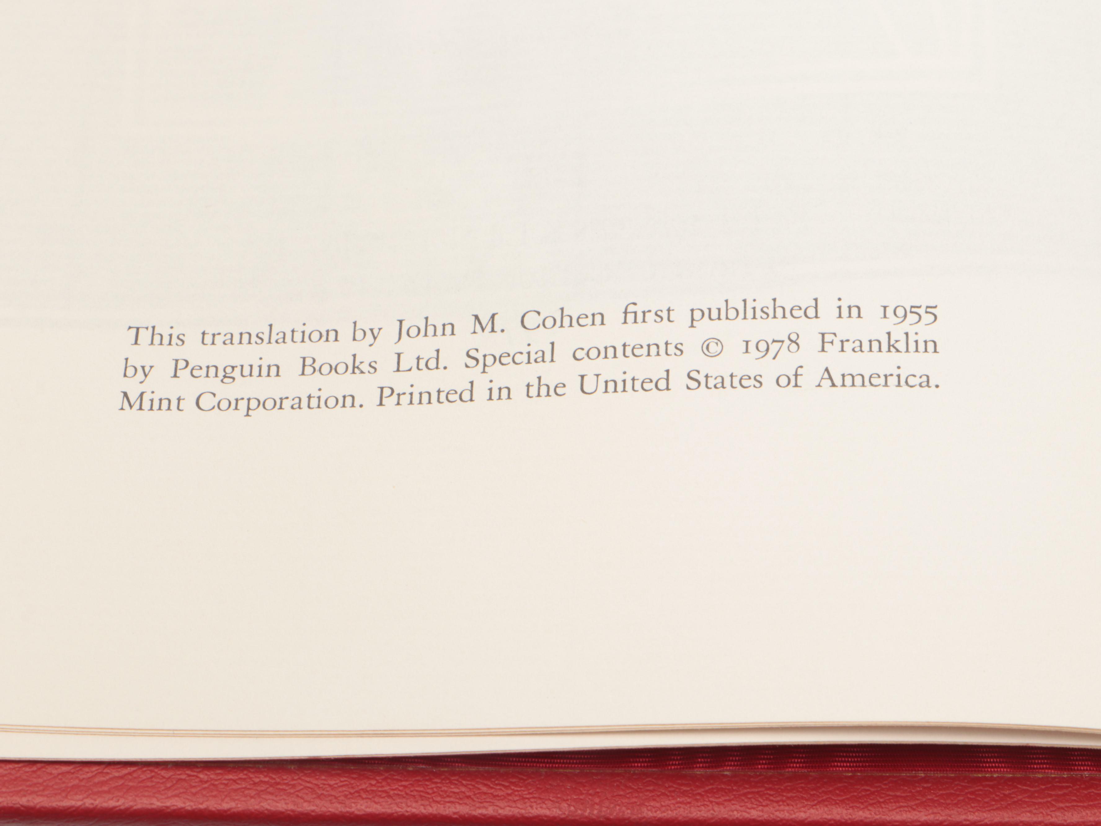 Franklin Library Classics Including Franz Kafka, Thomas Mann, and Henrik Ibsen