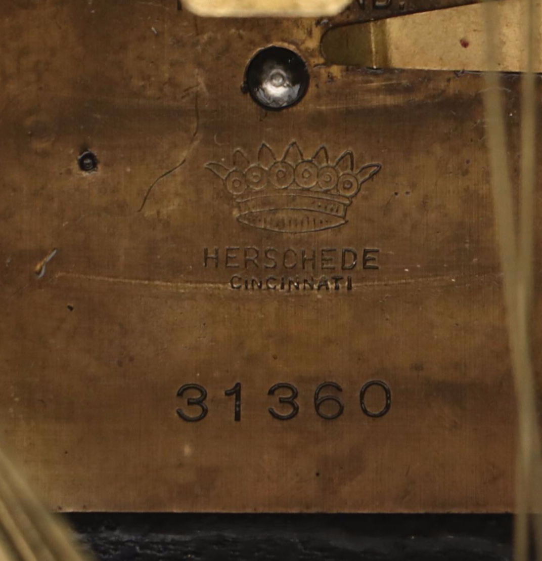 Herschede Hall Model 10 Westminster Chime Mantle Clock, Early 20th Century