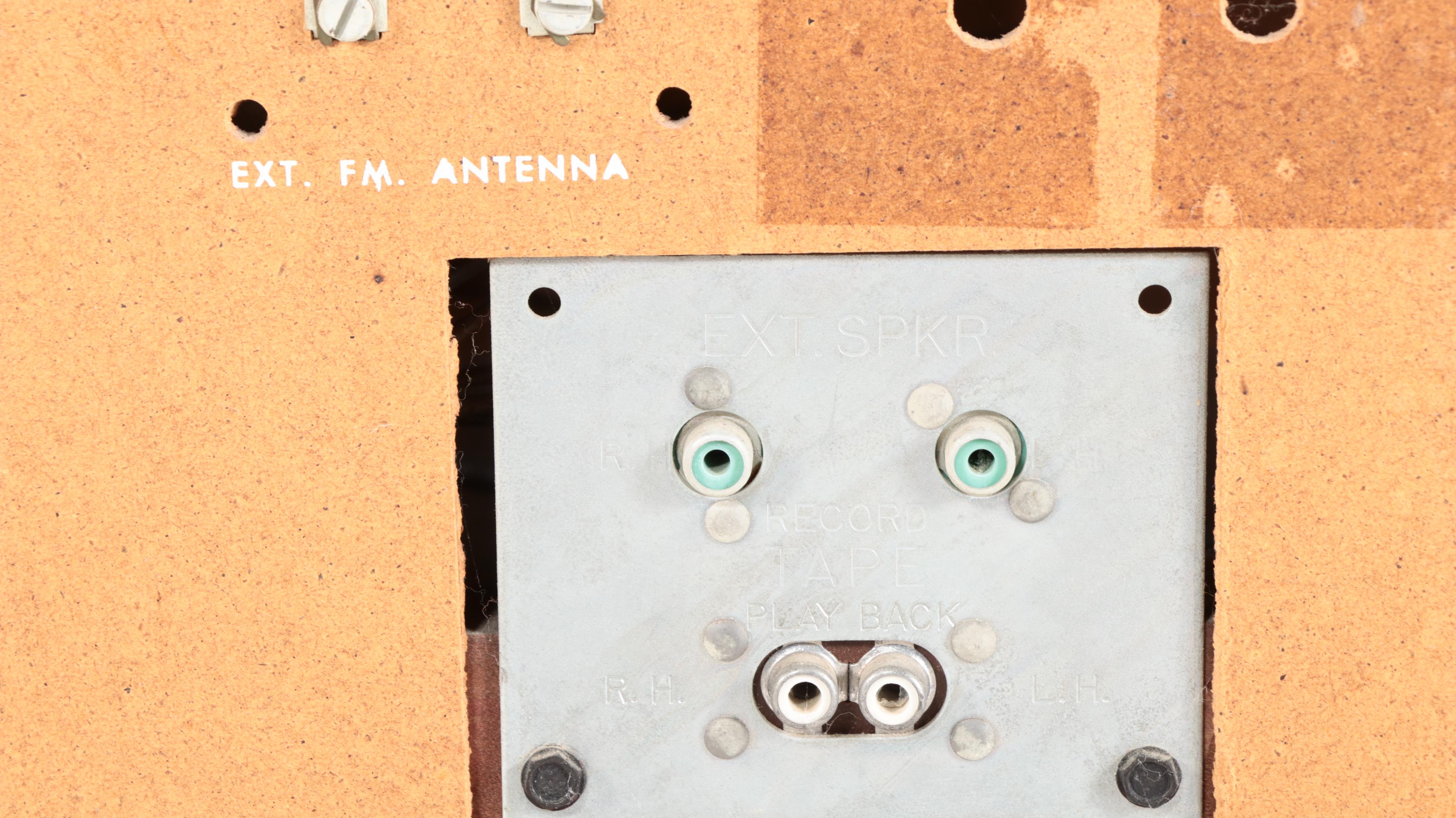 Philco P-1744-124 Record Player and Radio Console, Mid 20th Century