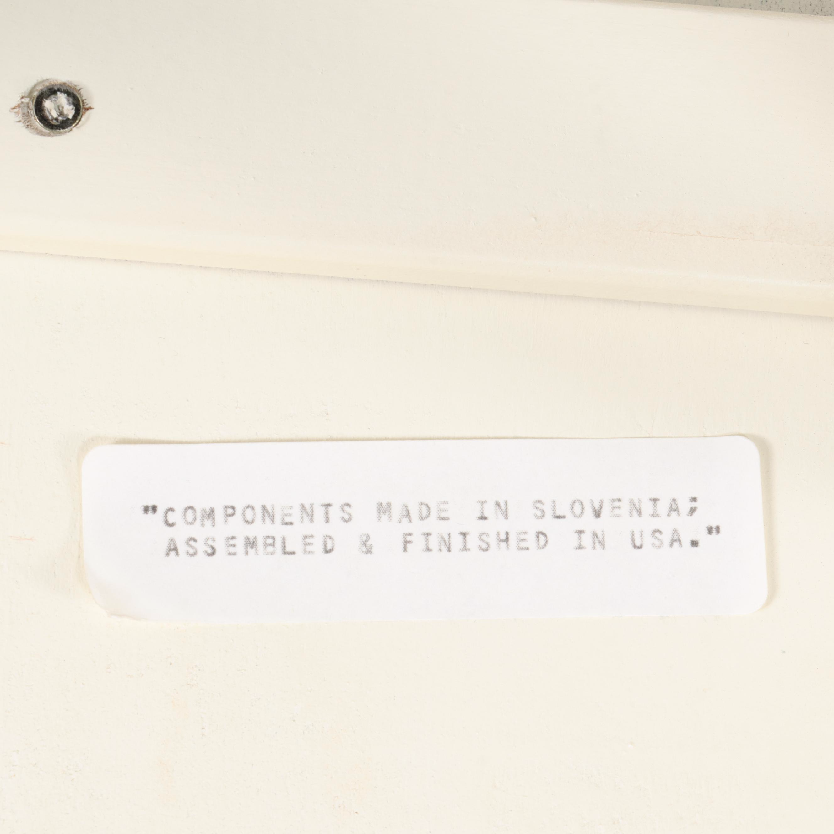 Betsy Cameron for Lexington Victorian Style Painted Desk with Side Chair