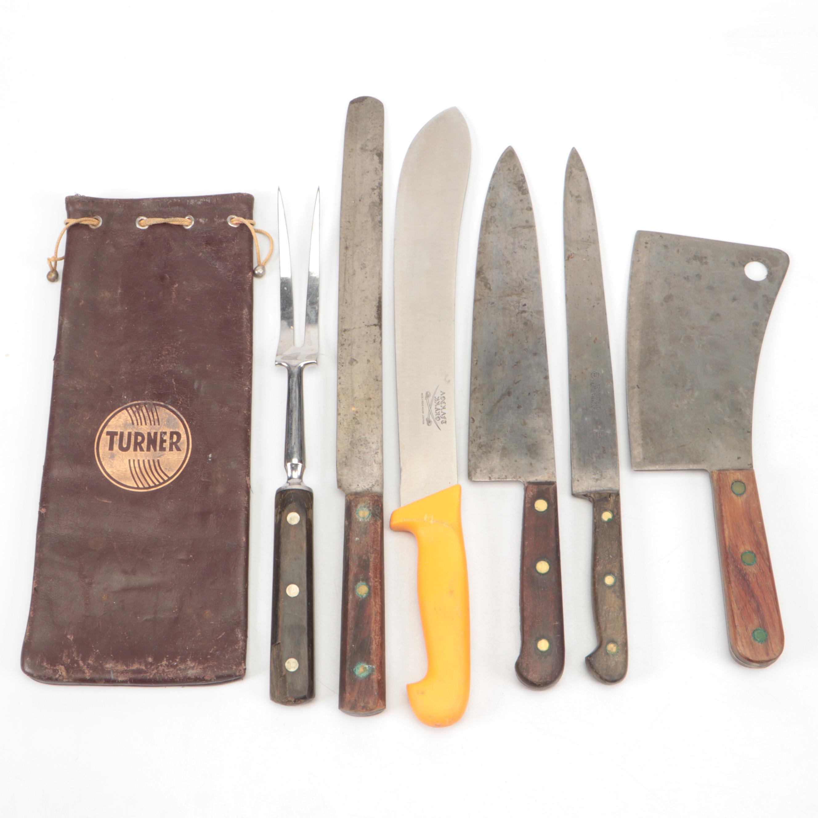 Wusthof Wood Handle Kitchen Knife with More Kitchen Knives