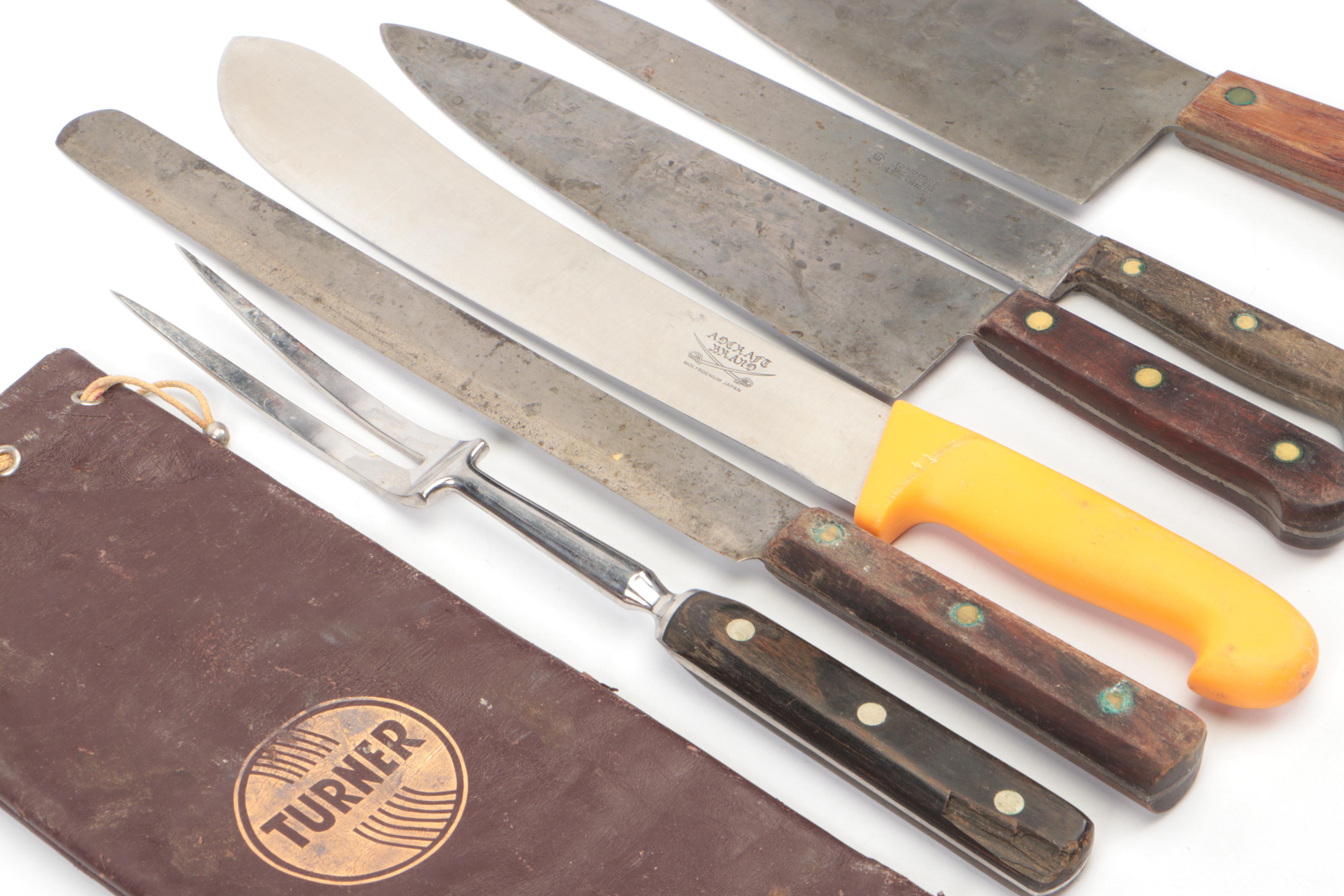 Wusthof Wood Handle Kitchen Knife with More Kitchen Knives