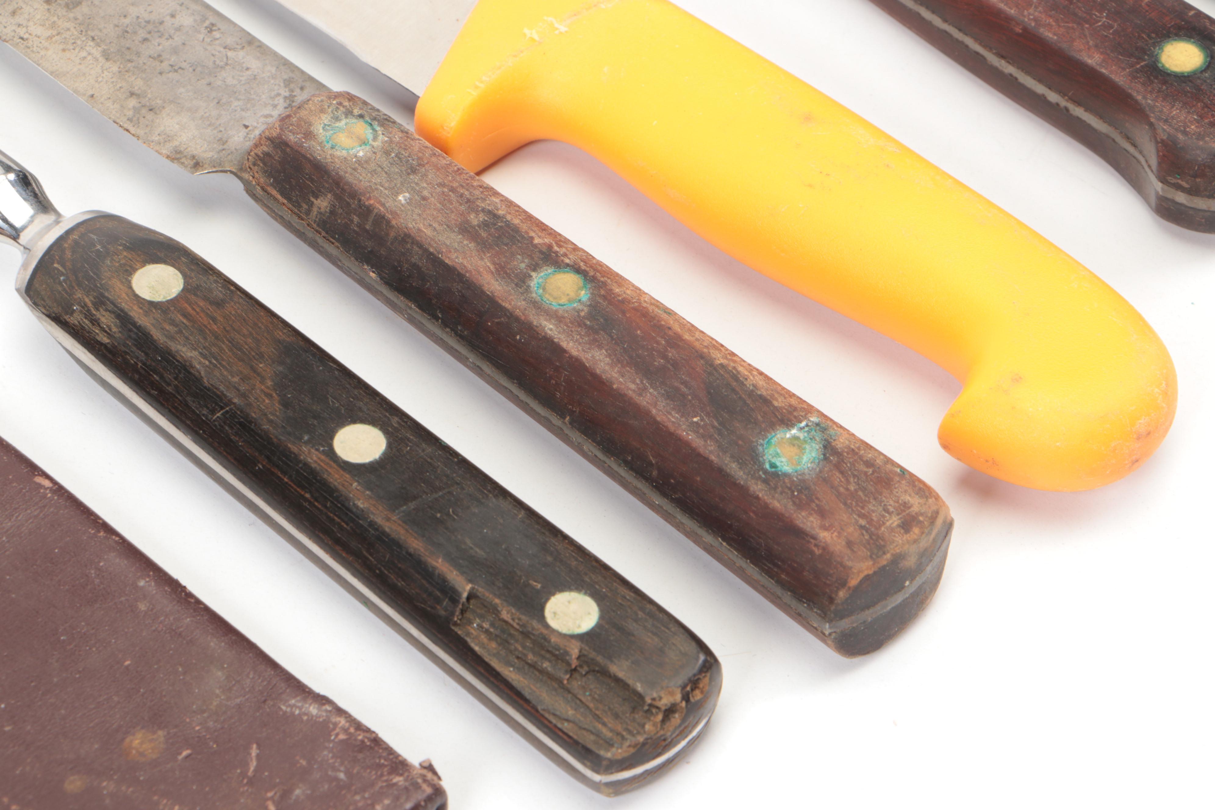 Wusthof Wood Handle Kitchen Knife with More Kitchen Knives