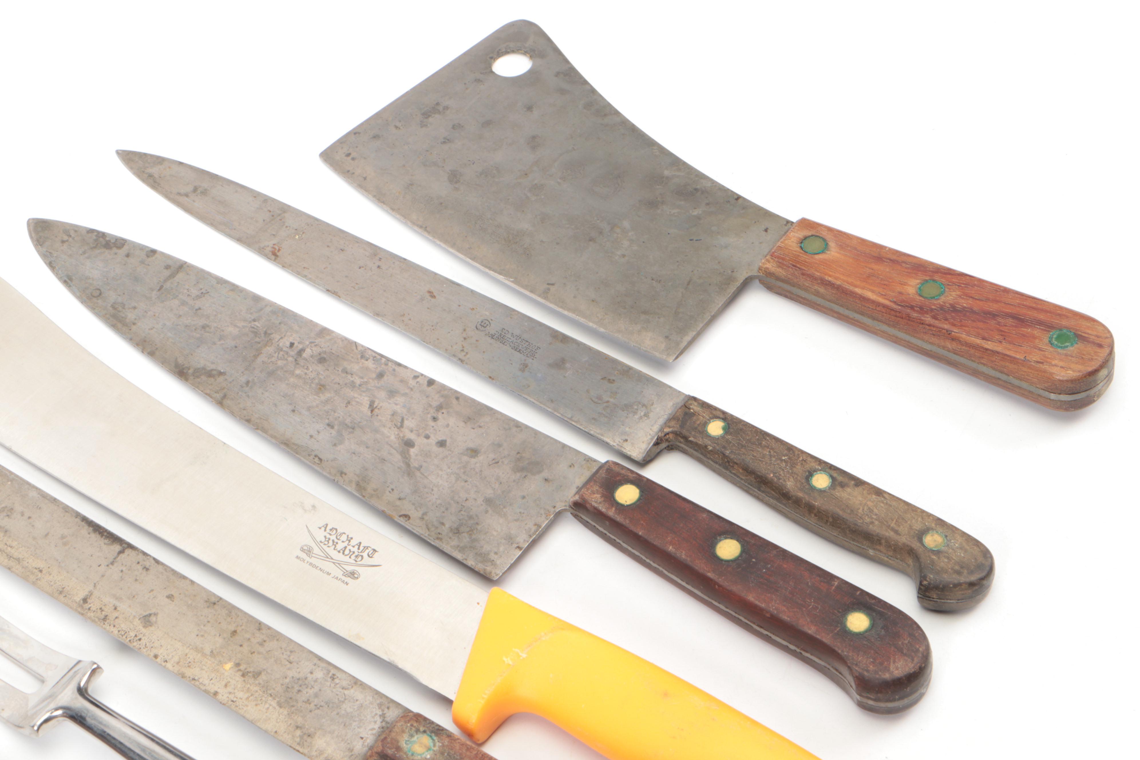 Wusthof Wood Handle Kitchen Knife with More Kitchen Knives