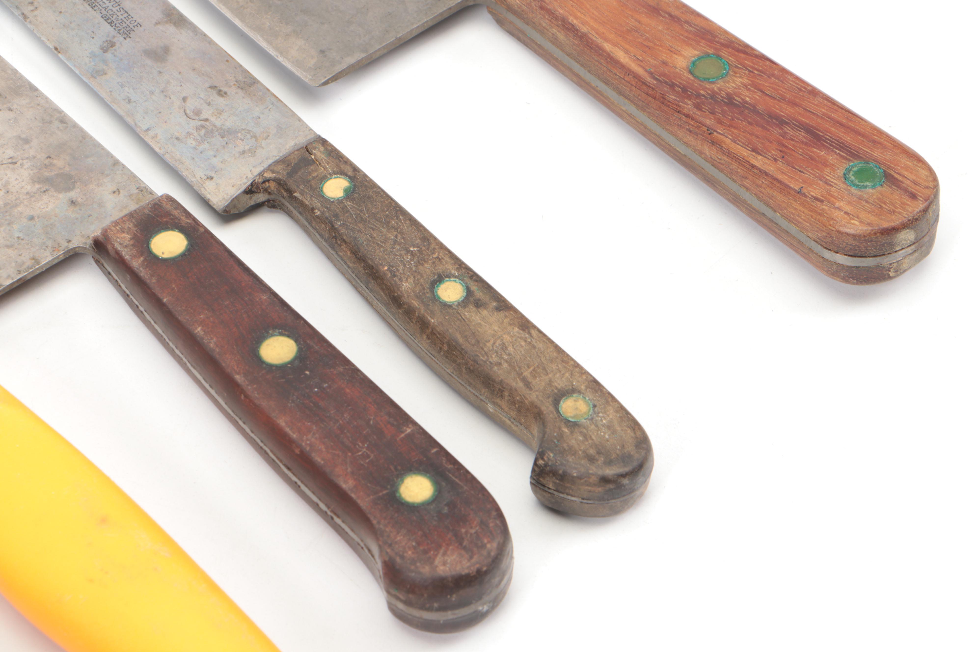 Wusthof Wood Handle Kitchen Knife with More Kitchen Knives