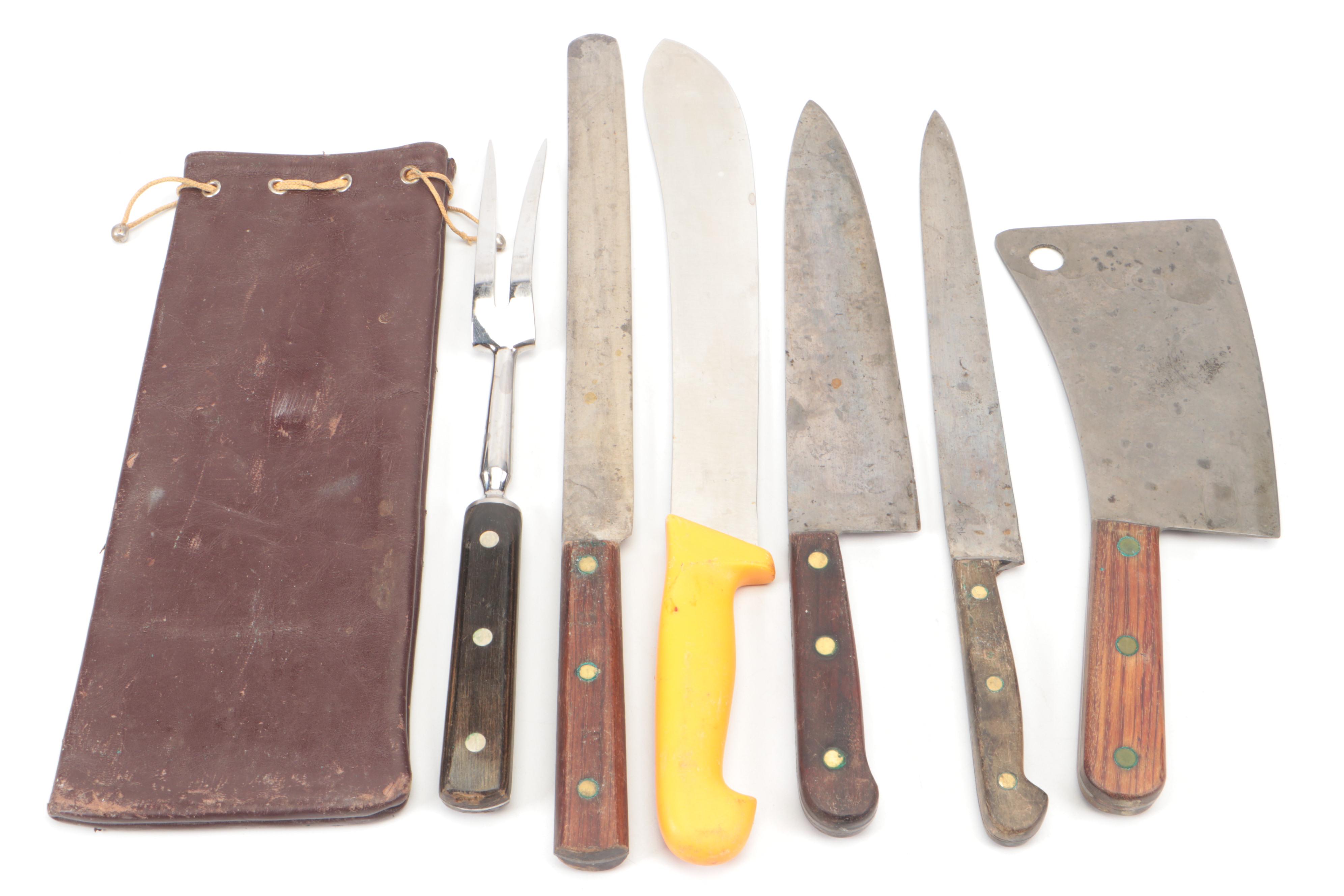 Wusthof Wood Handle Kitchen Knife with More Kitchen Knives