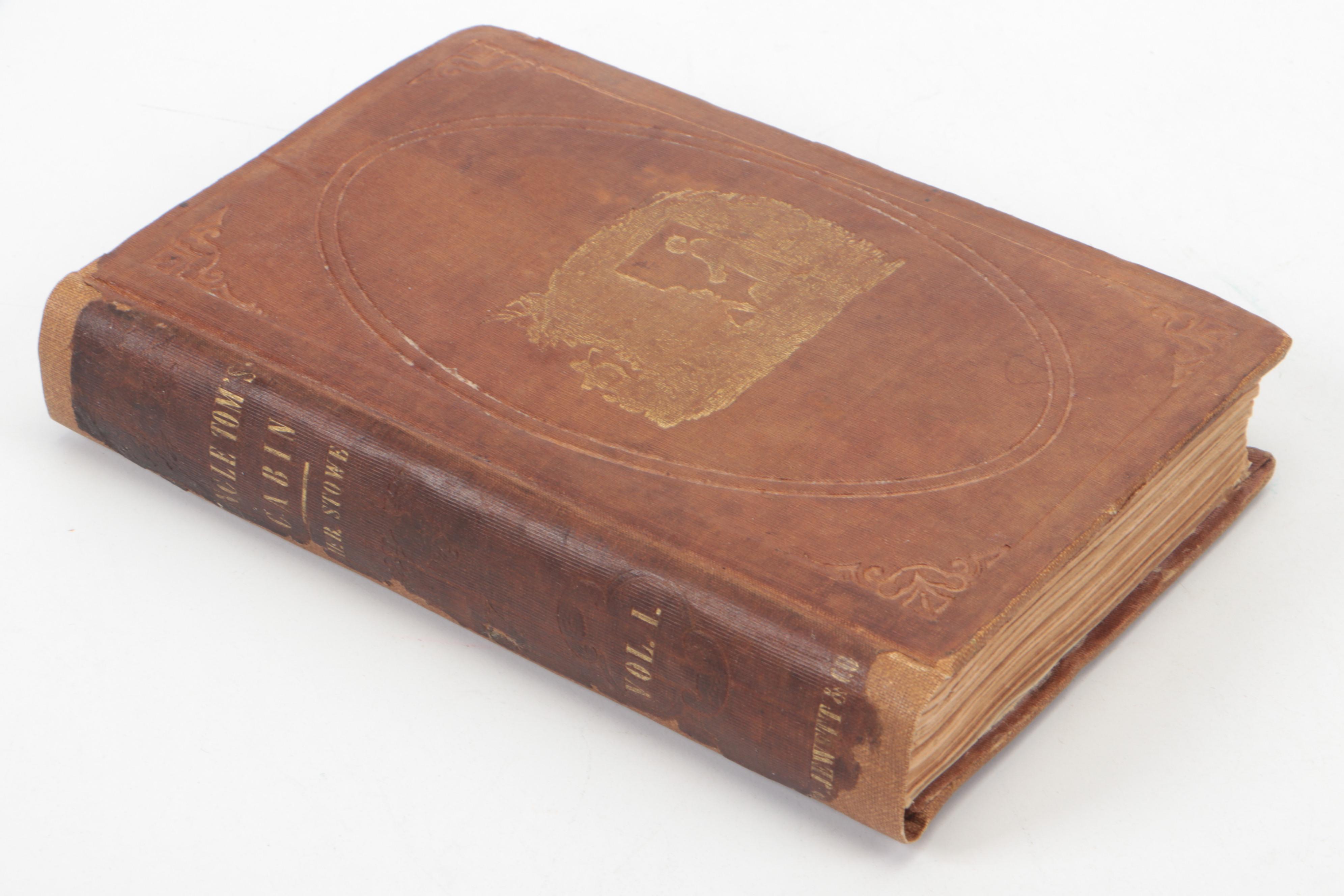 First Edition, First Printing "Uncle Tom's Cabin" by Harriet Beecher Stowe, 1852
