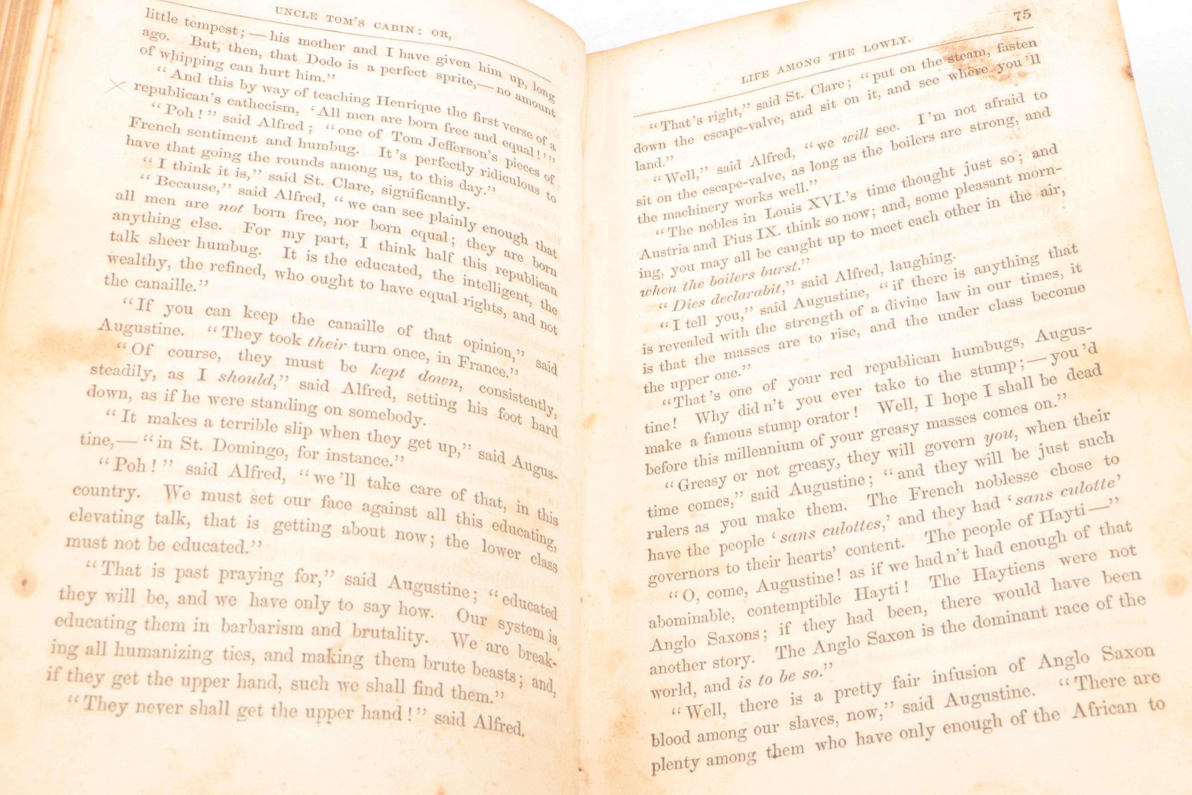 First Edition, First Printing "Uncle Tom's Cabin" by Harriet Beecher Stowe, 1852