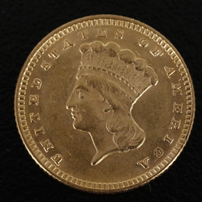 1874 Indian Head Princess $1 Gold Coin