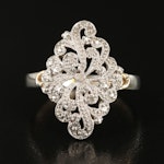 Sterling Diamond Ring