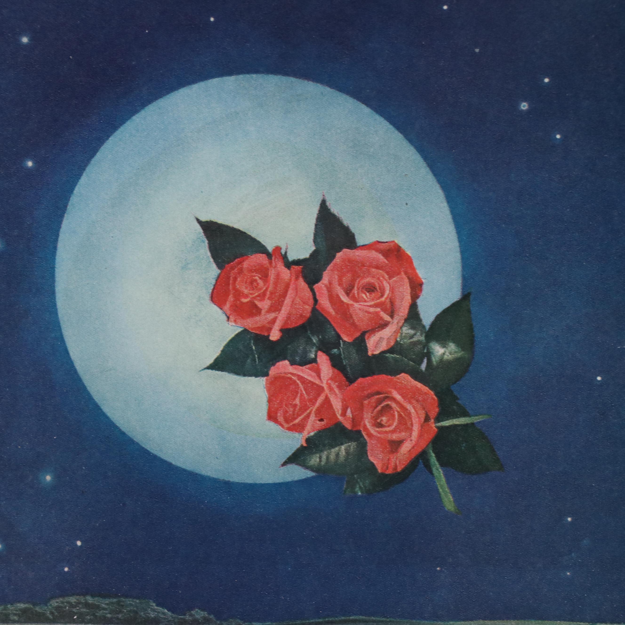 Four Roses Offset Lithograph Advertisement Poster