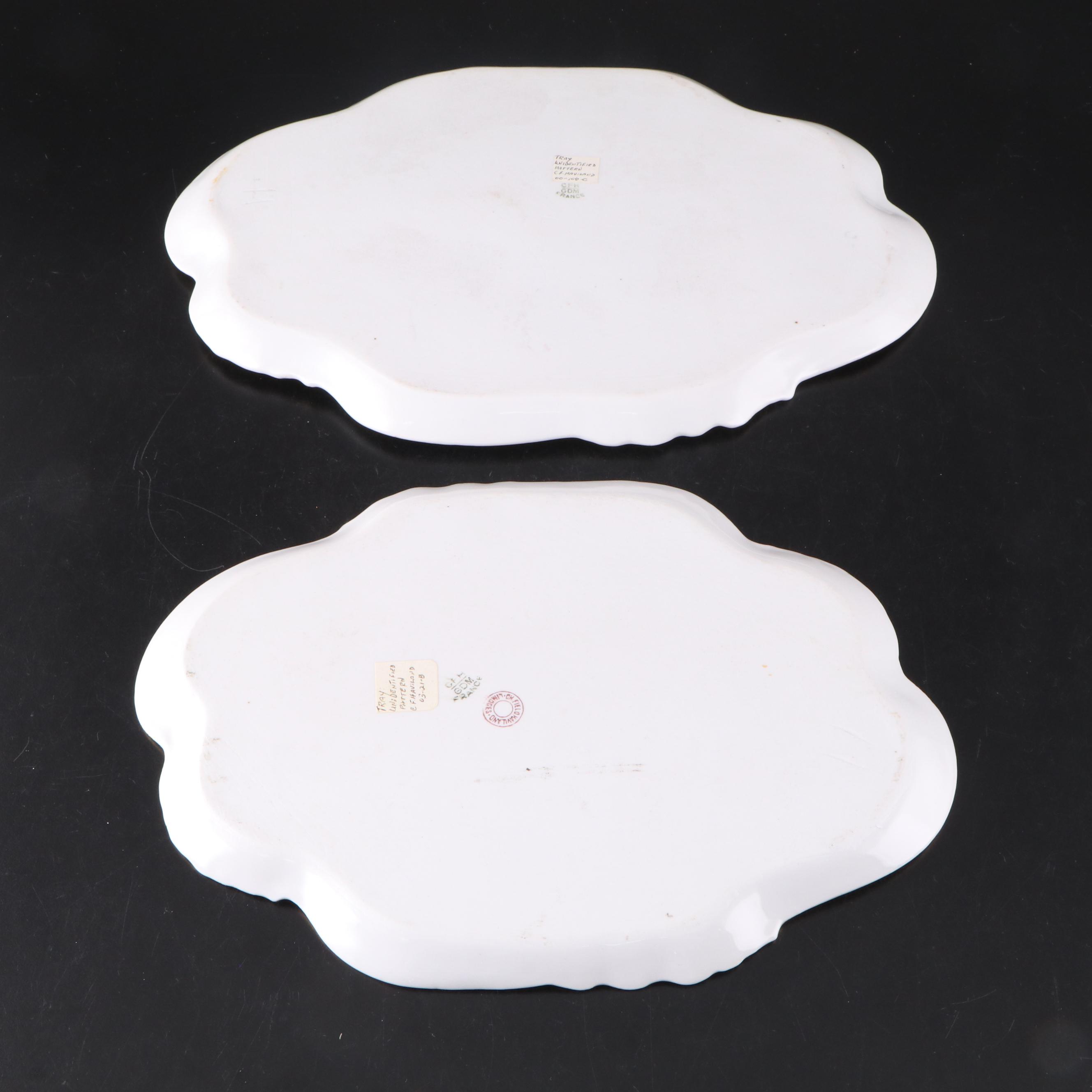 Haviland Limoges Platters with Box and Serving Pieces