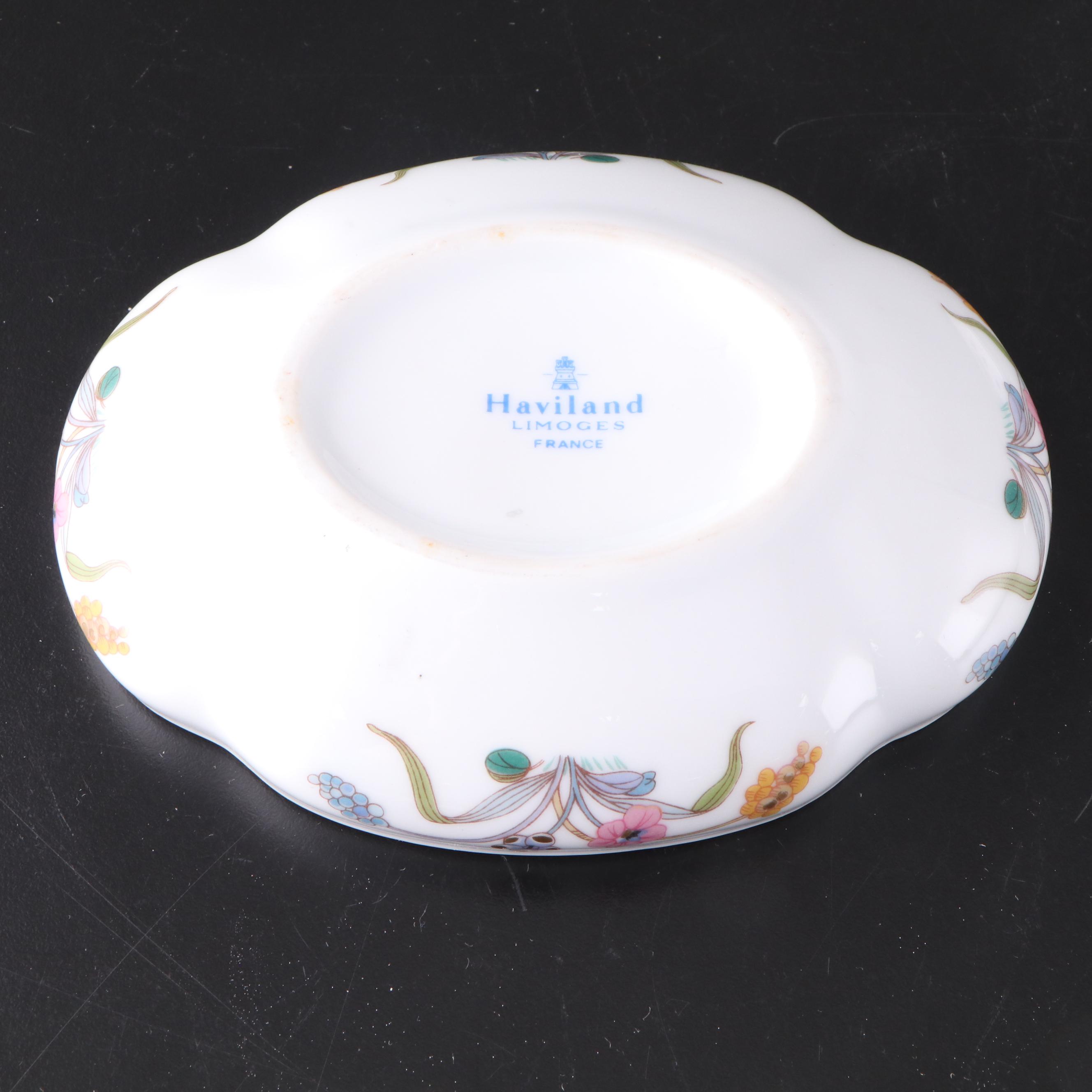 Haviland Limoges Platters with Box and Serving Pieces