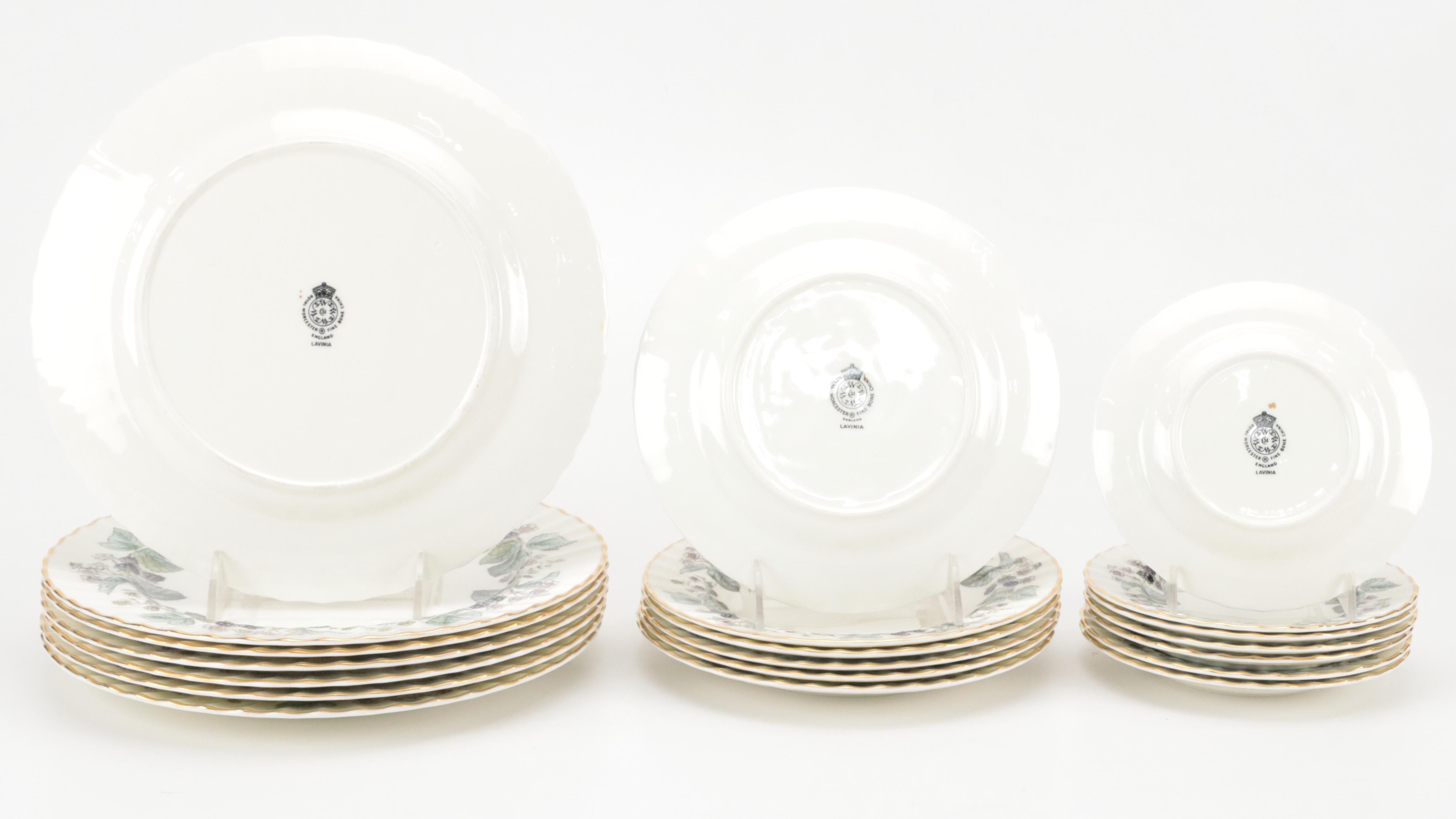 Royal Worcester "Lavinia" Bone China Dinnerware