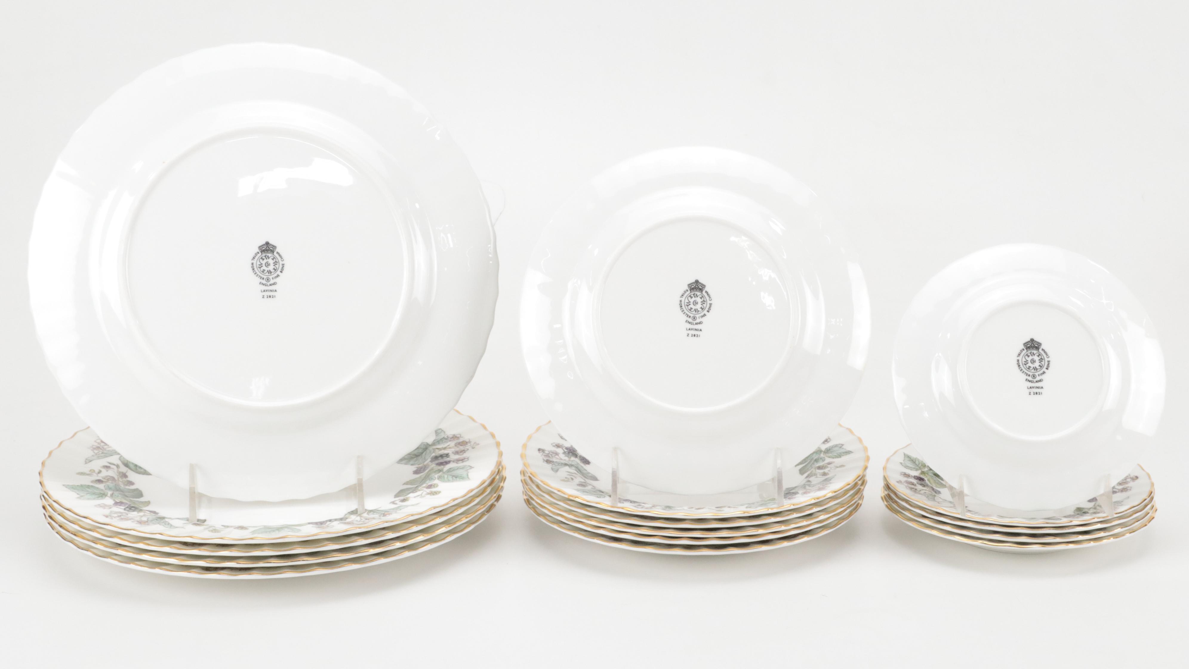 Royal Worcester "Lavinia" Bone China Dinnerware