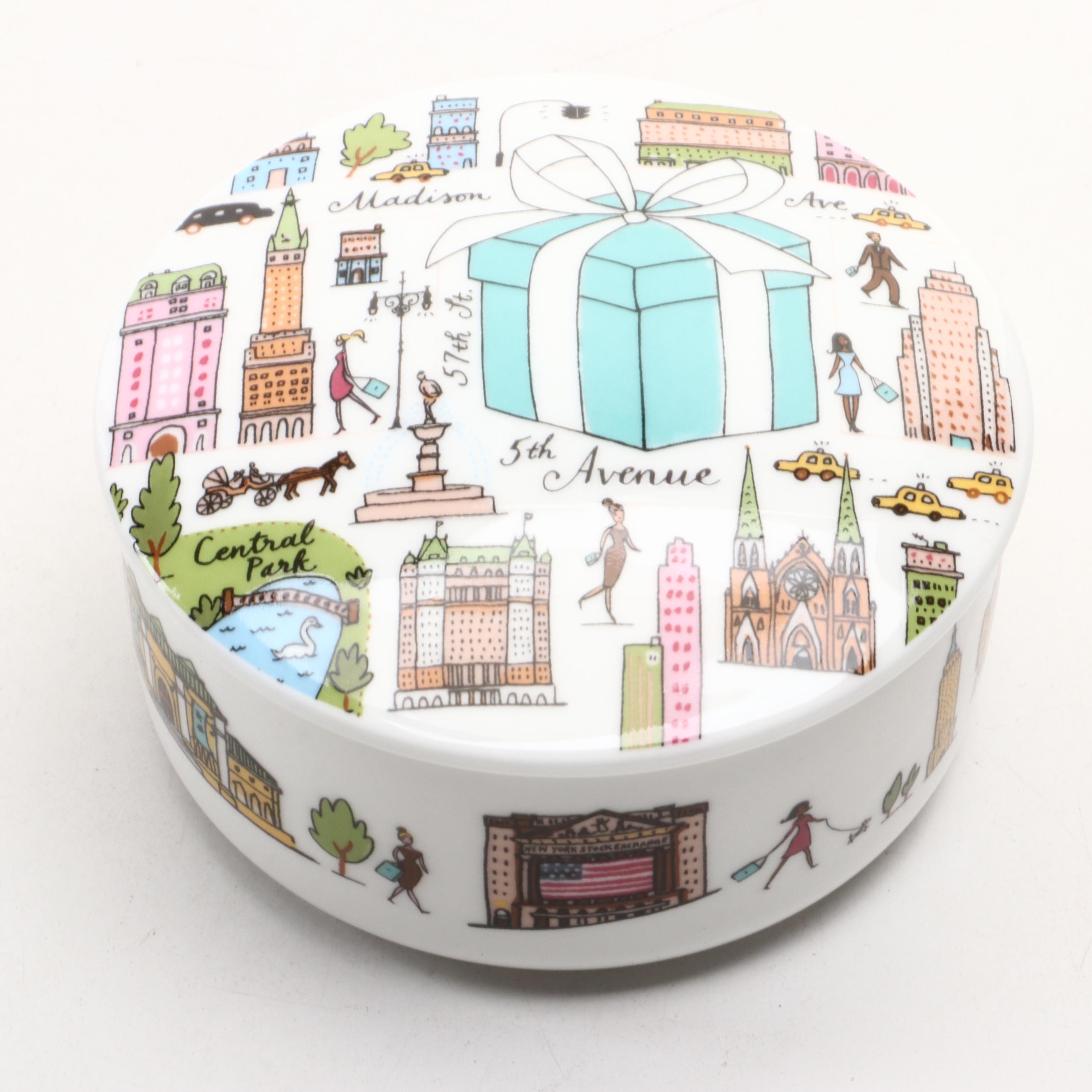 Tiffany & Co. Keepsake Box with Other Terrier Dog Figurines and Décor