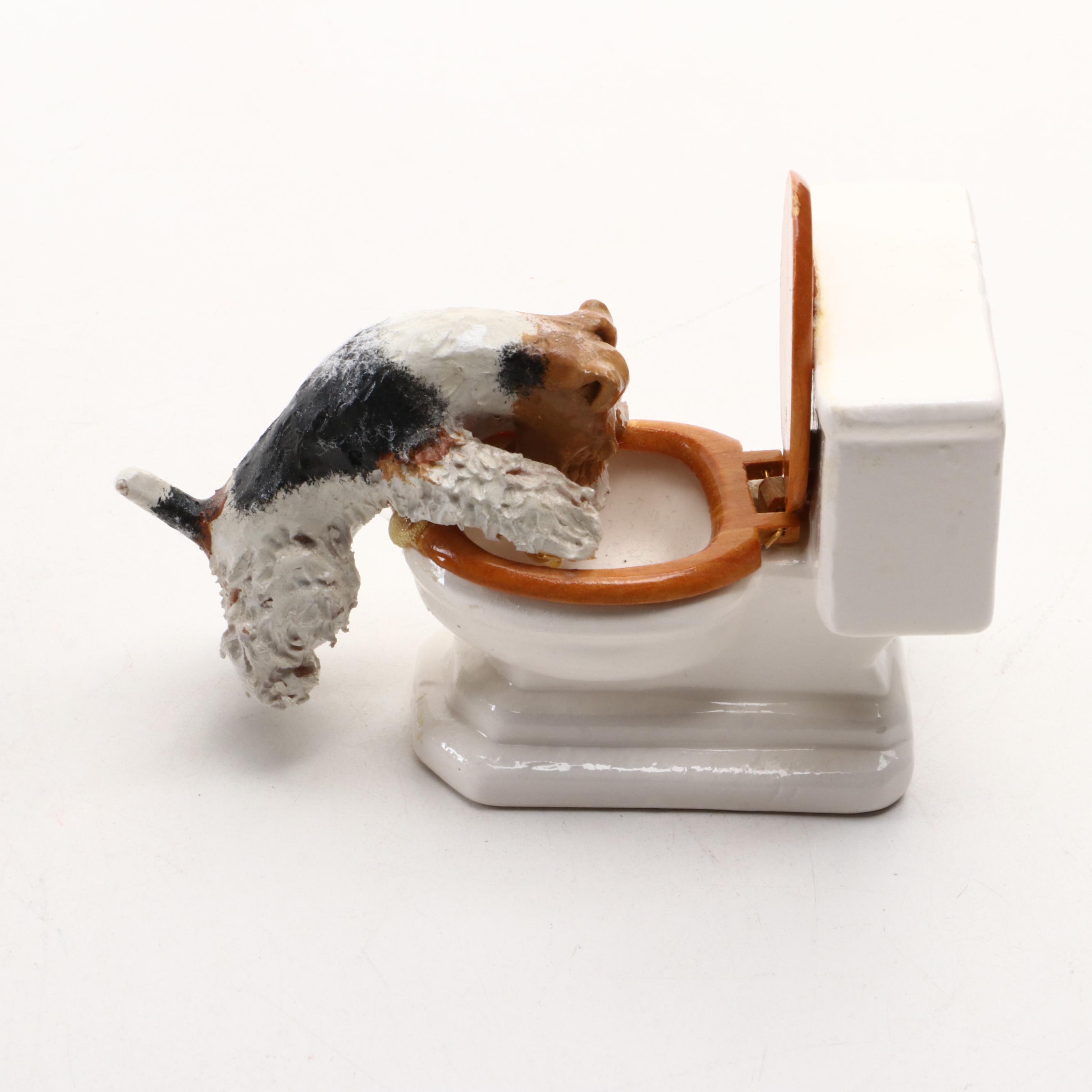 Tiffany & Co. Keepsake Box with Other Terrier Dog Figurines and Décor