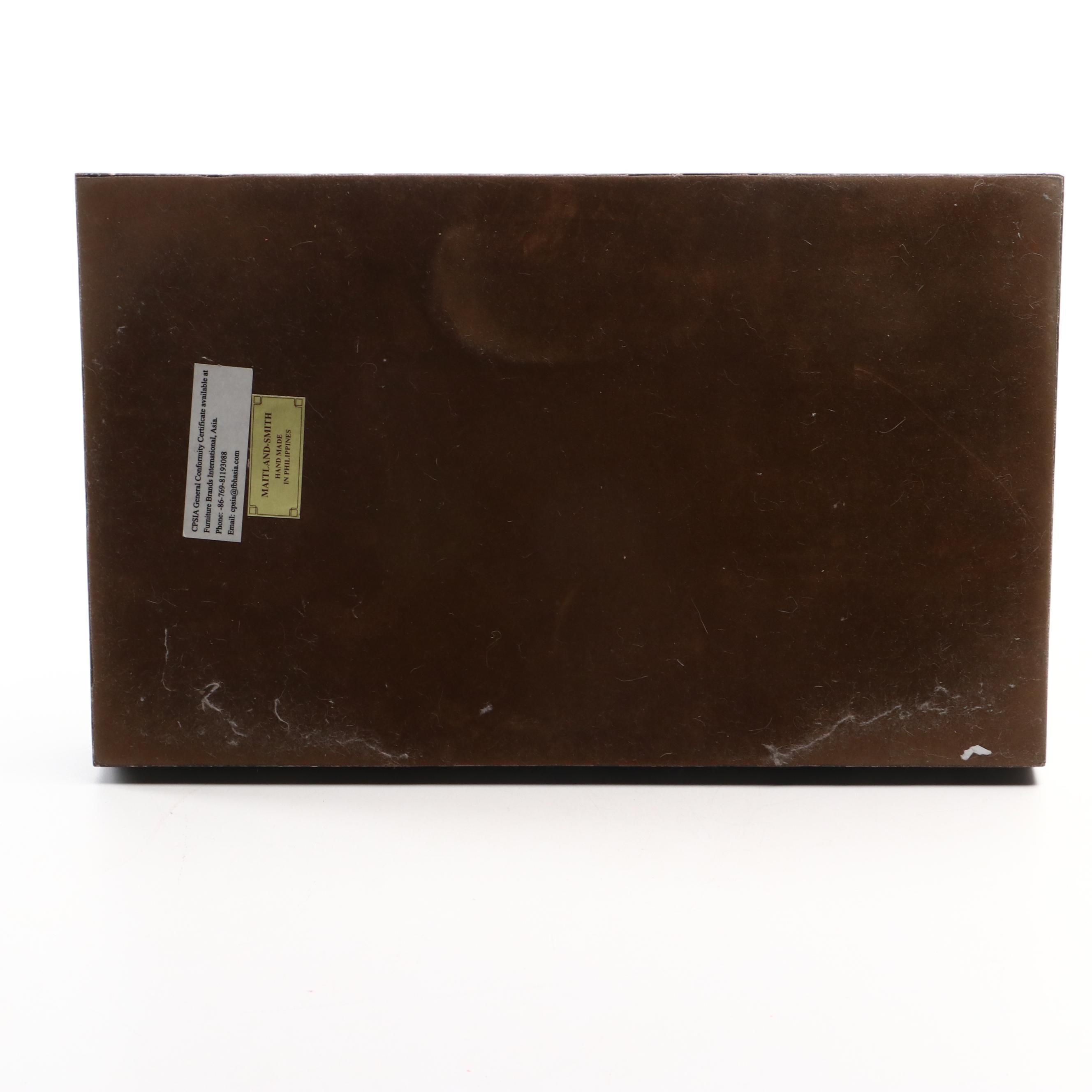 Maitland-Smith Bronze Jumping Horse Sculpture on Marble Base