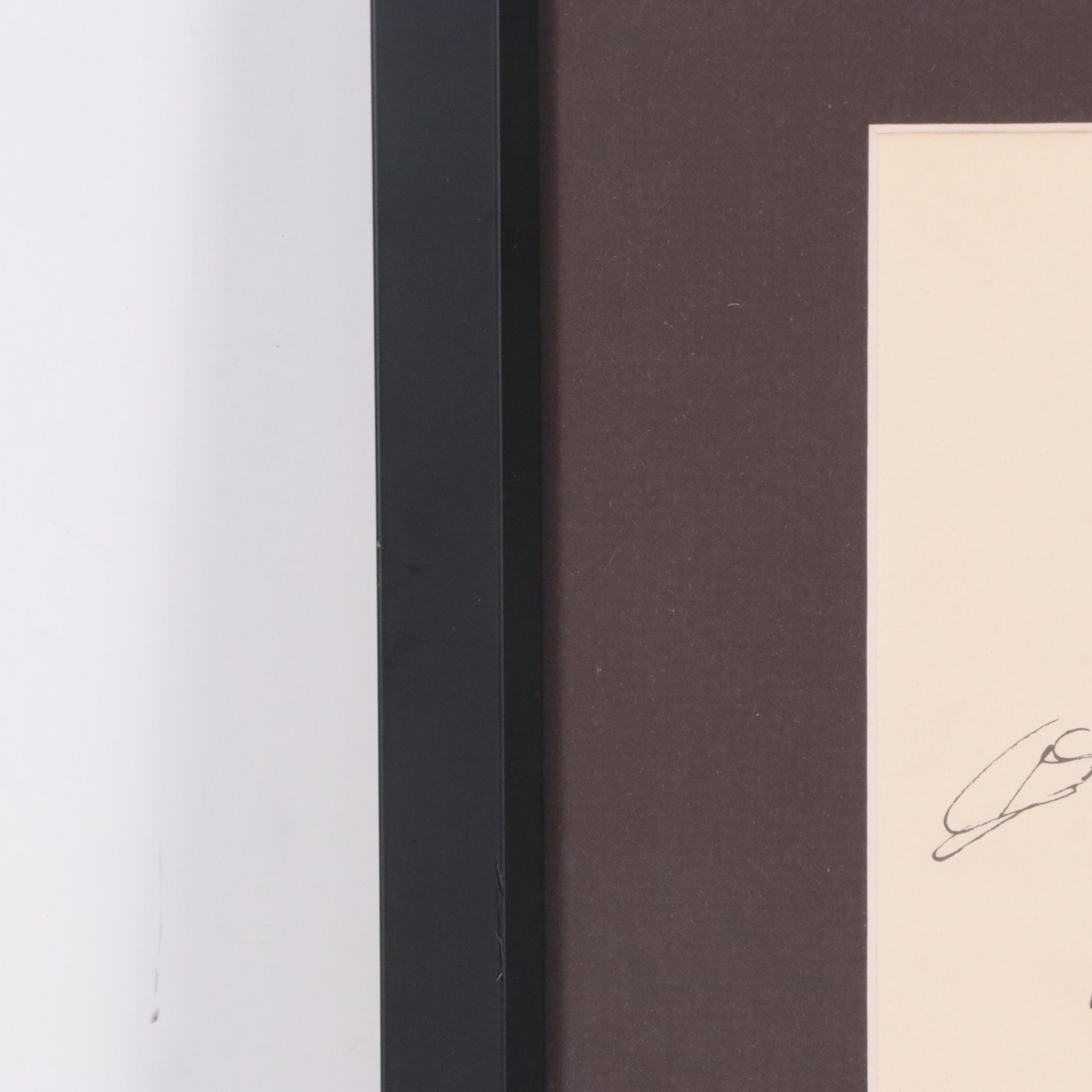 John Grath Lithograph of Cowboy Genre Scene, Circa 1970