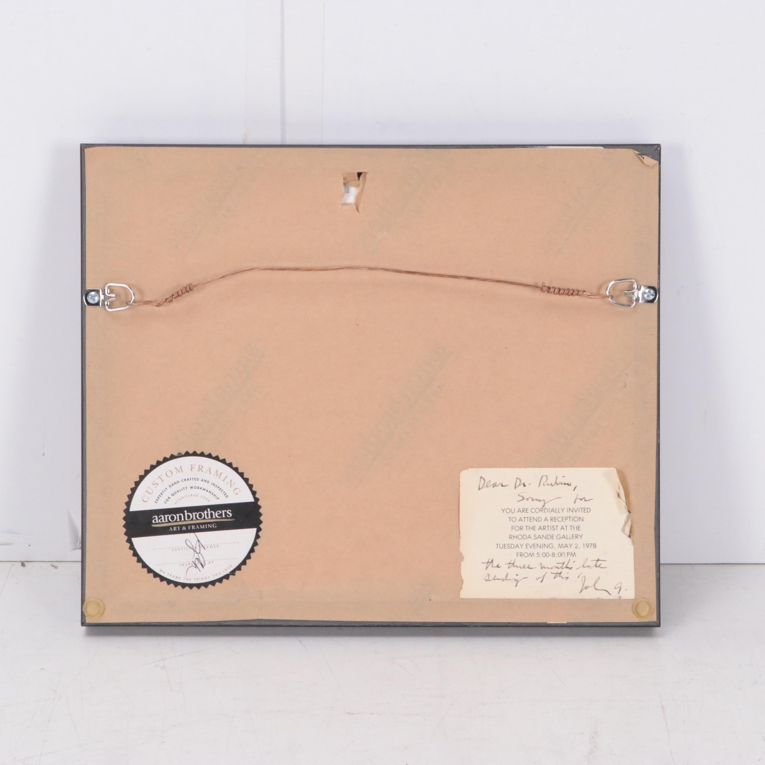 John Grath Lithograph of Cowboy Genre Scene, Circa 1970