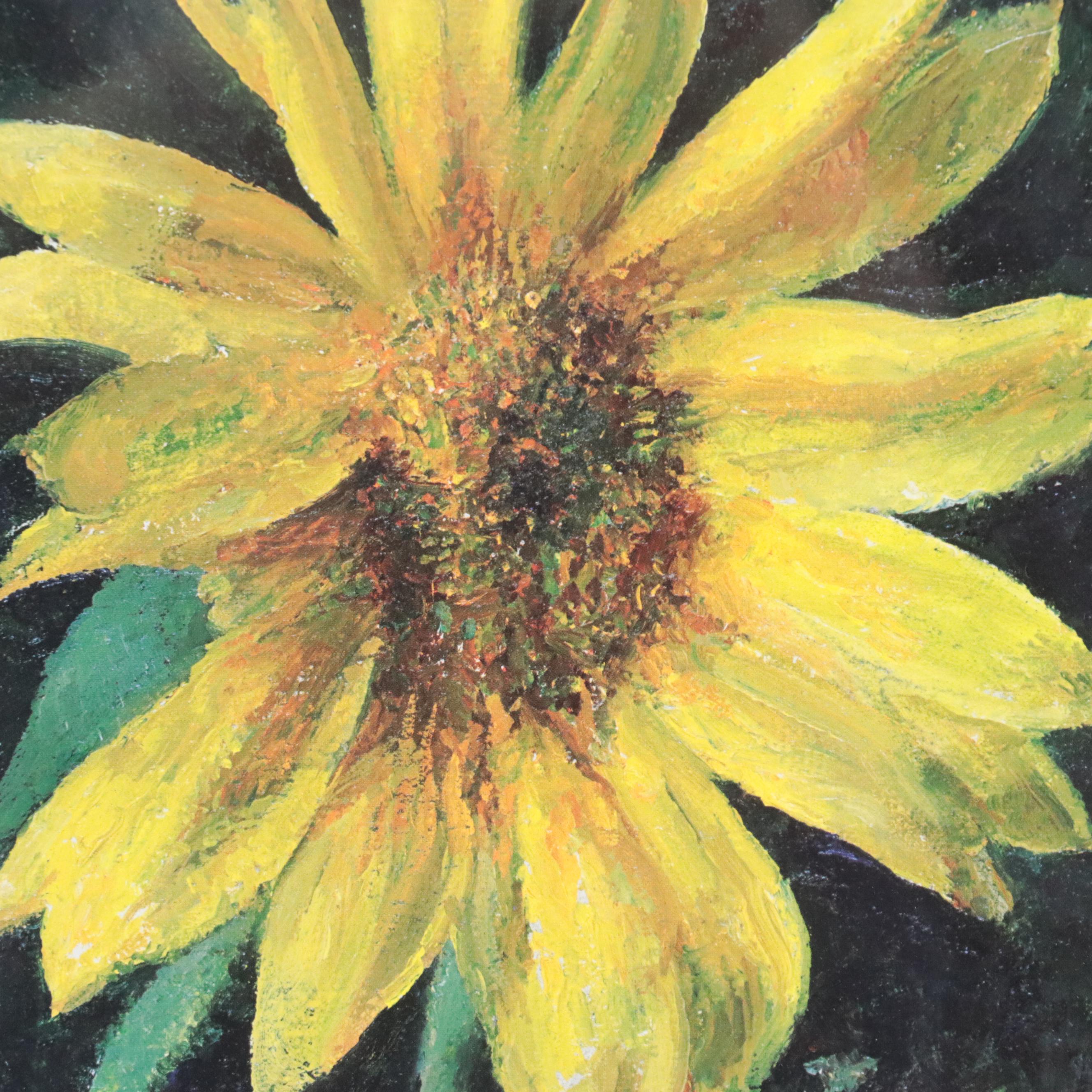 Offset Lithograph of Sunflower