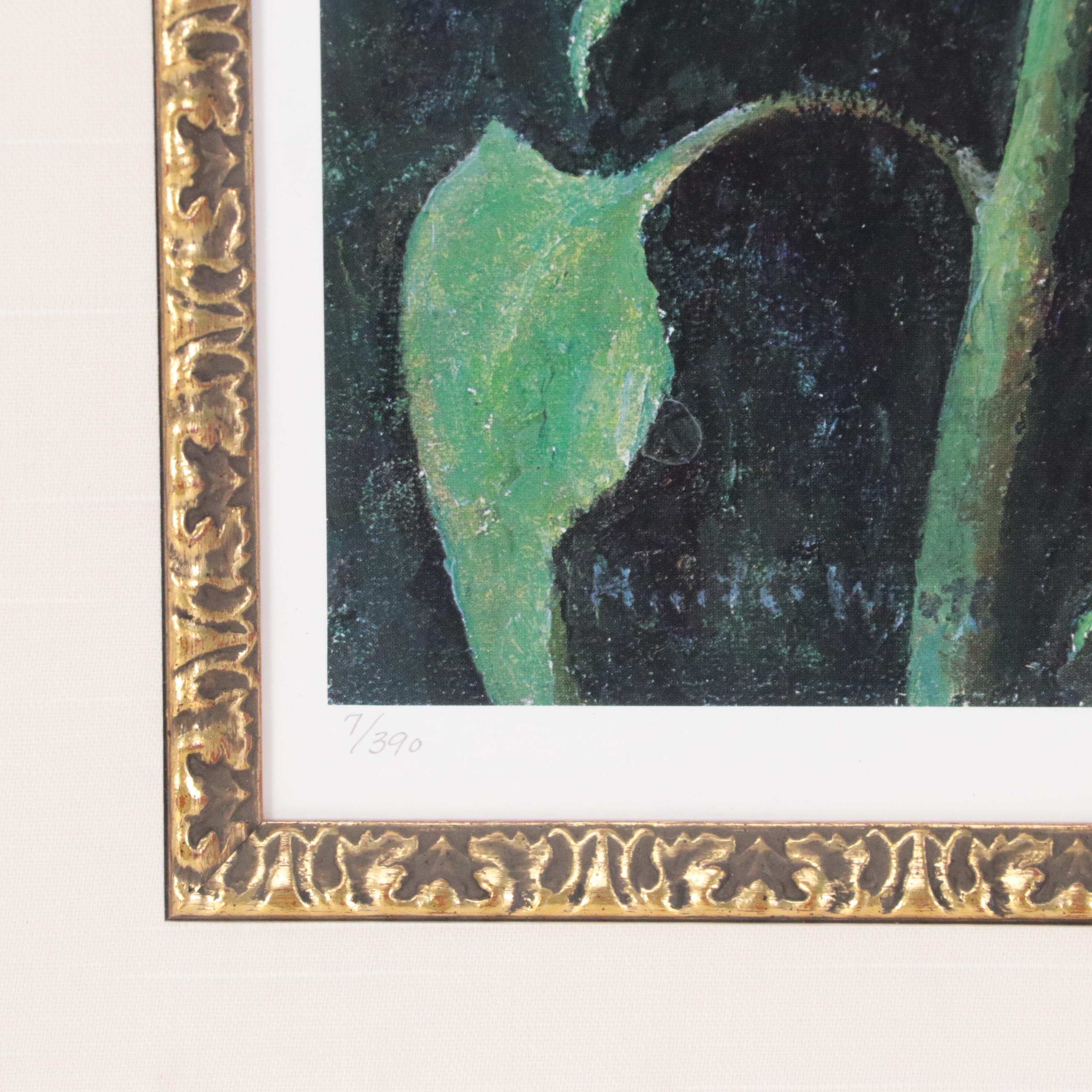 Offset Lithograph of Sunflower