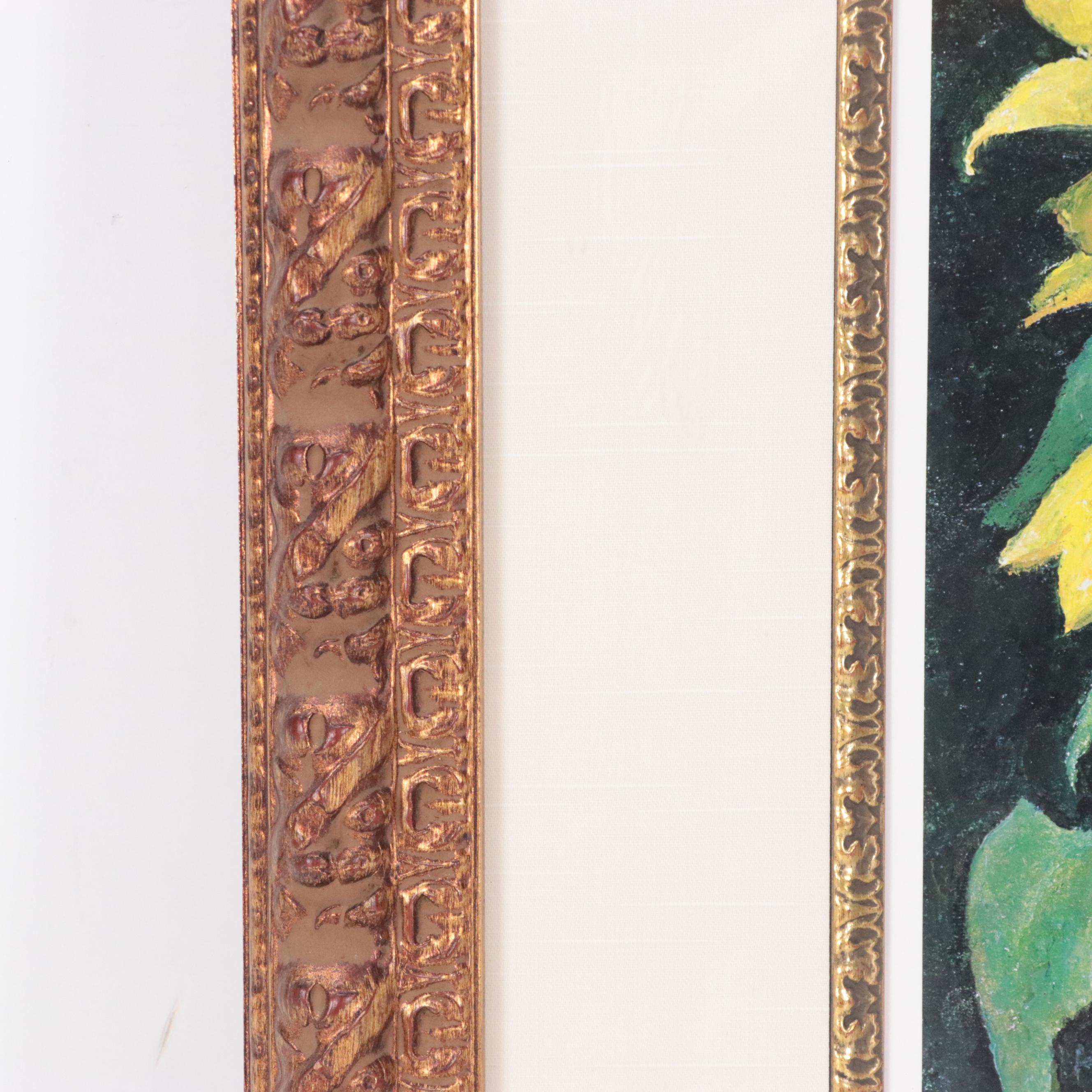 Offset Lithograph of Sunflower