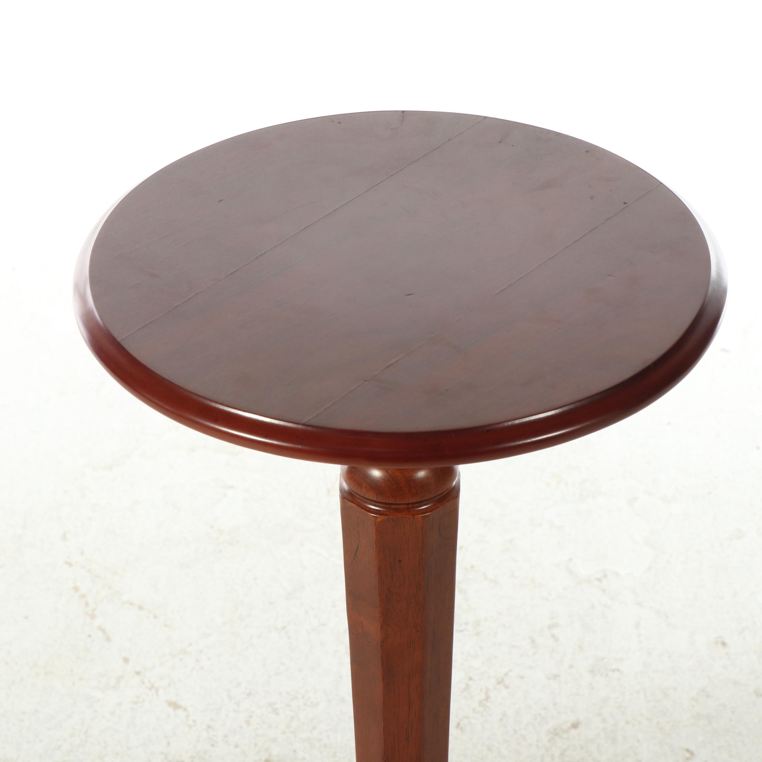 Classical Style Mahogany Armchair Plus Bombay Company Pedestal