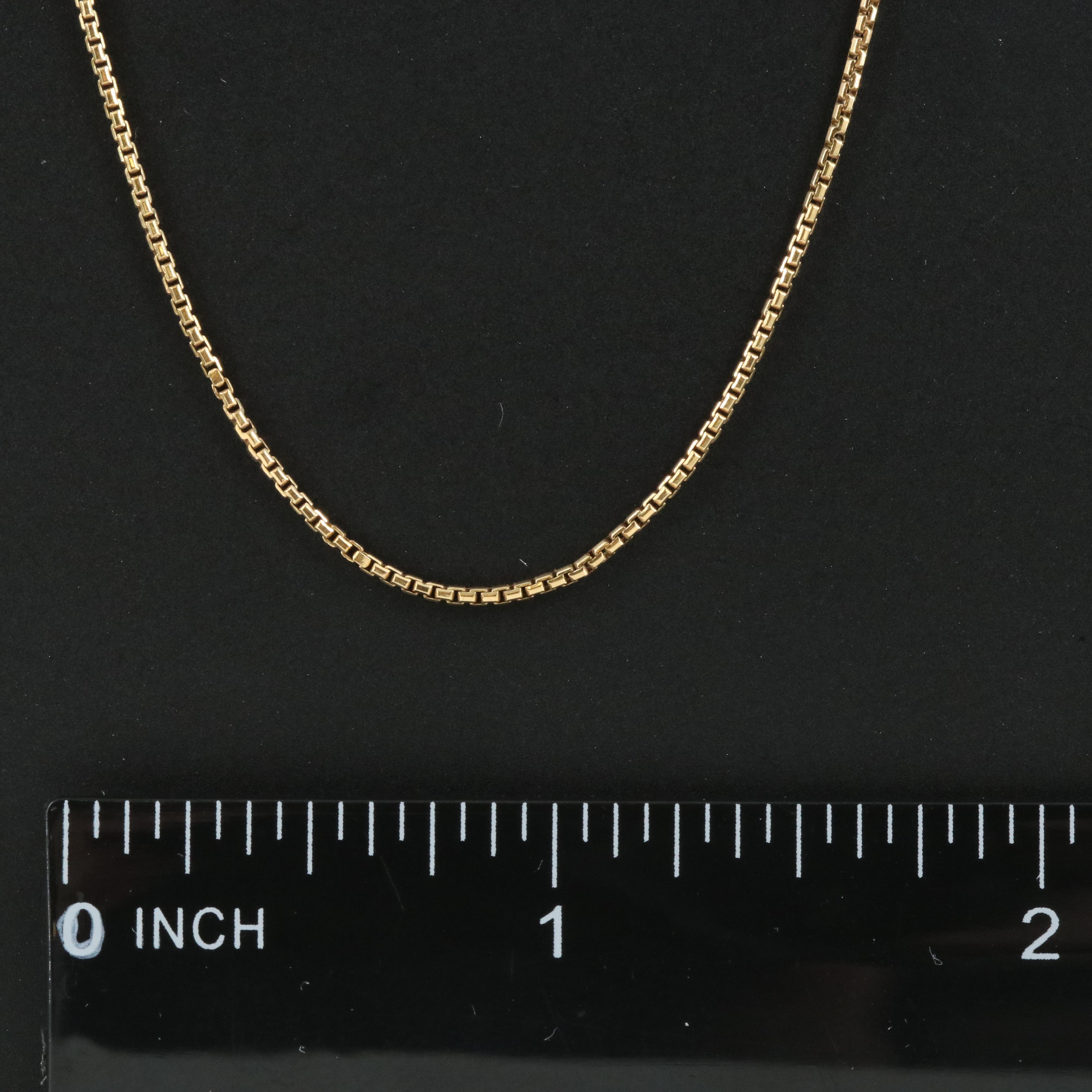 18K Box Chain Necklace