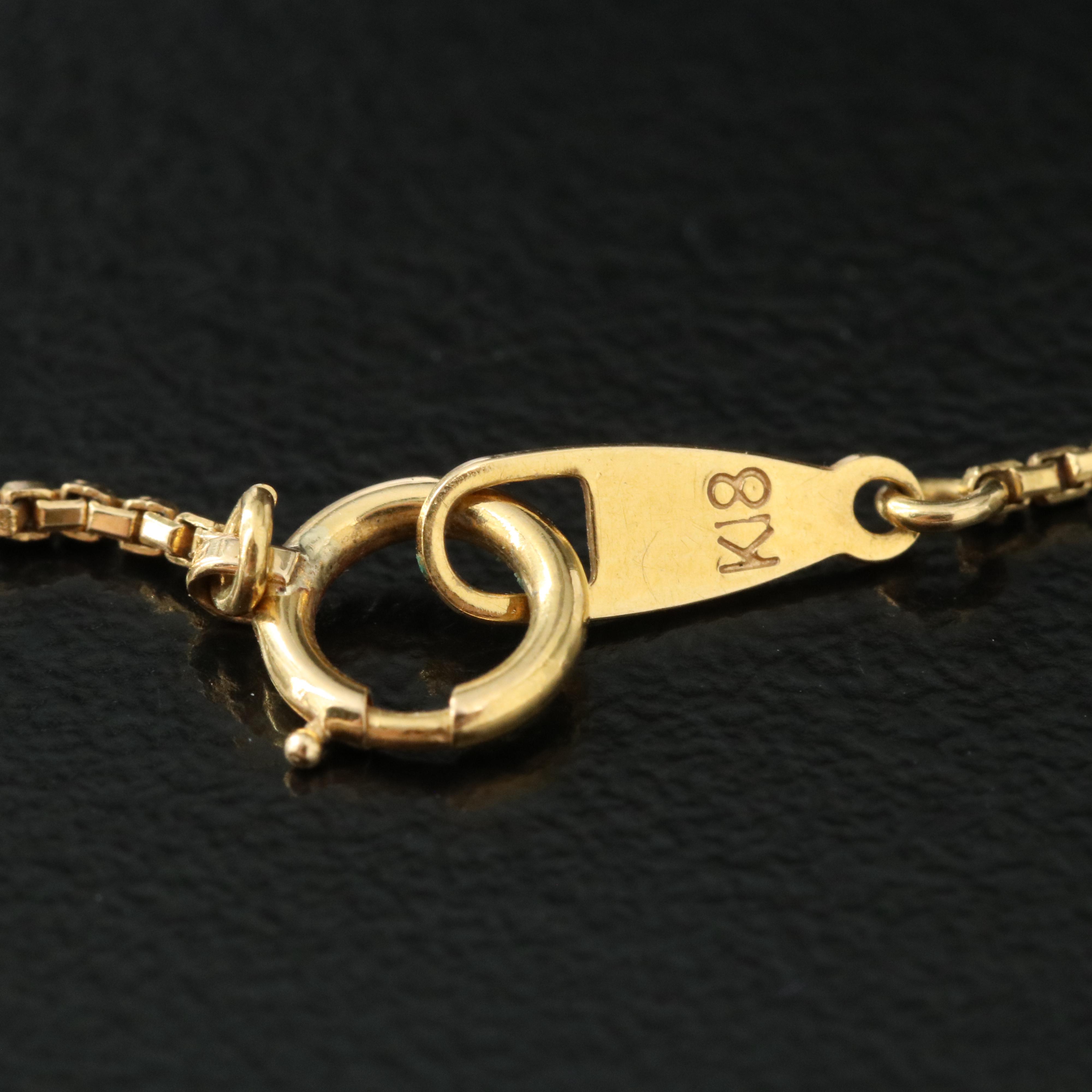 18K Box Chain Necklace