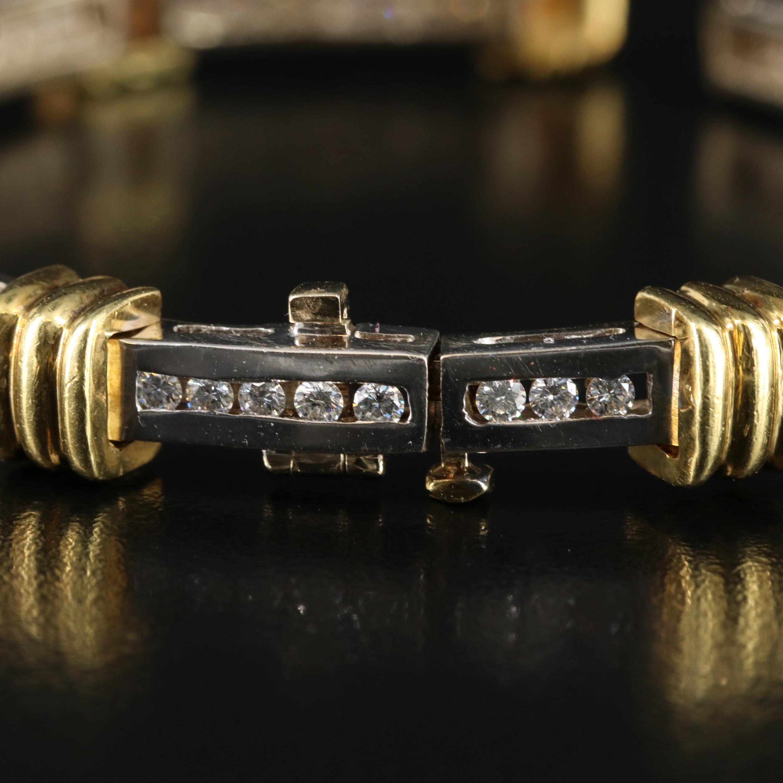 18K Two Tone 2.01 CTW Diamond  Bracelet