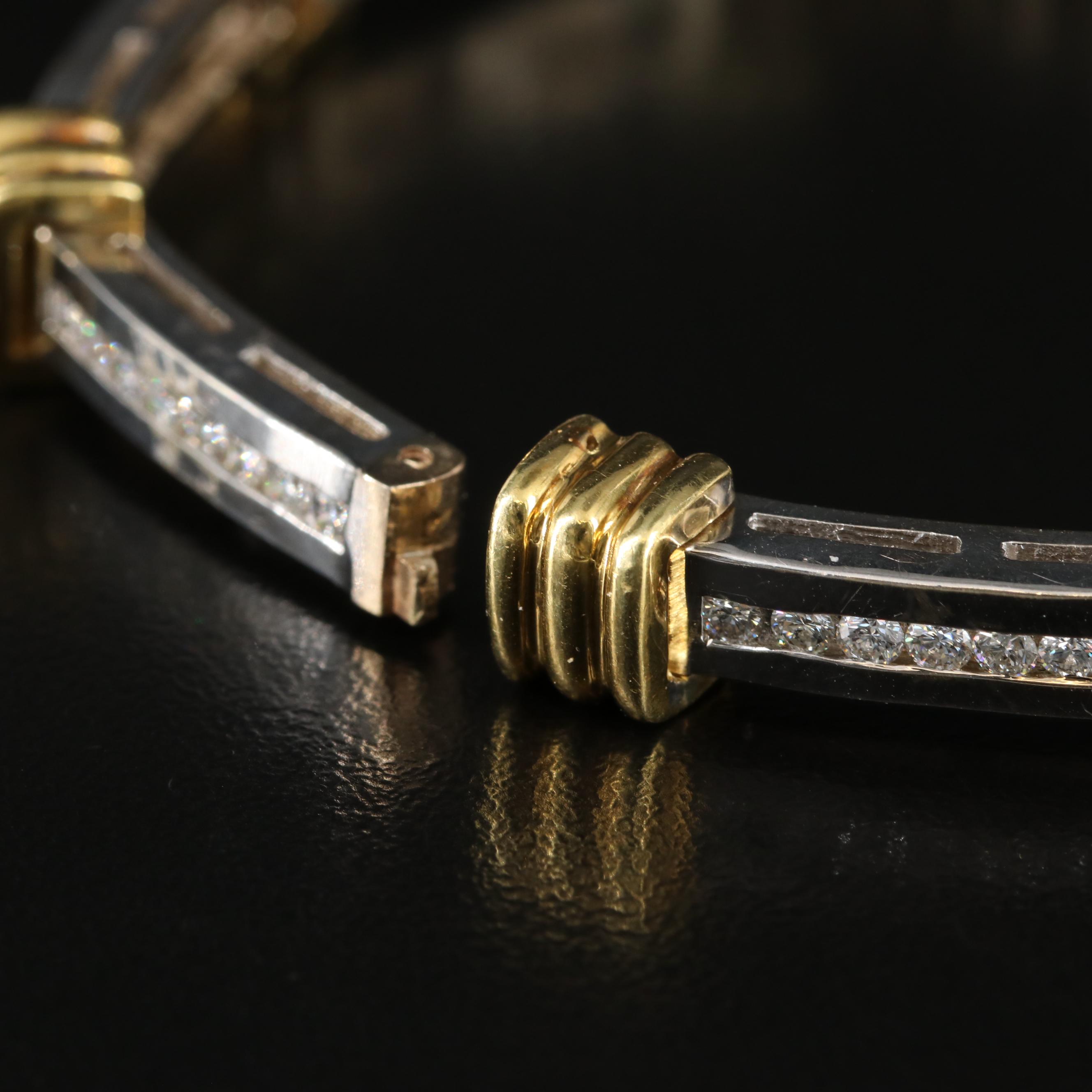 18K Two Tone 2.01 CTW Diamond  Bracelet
