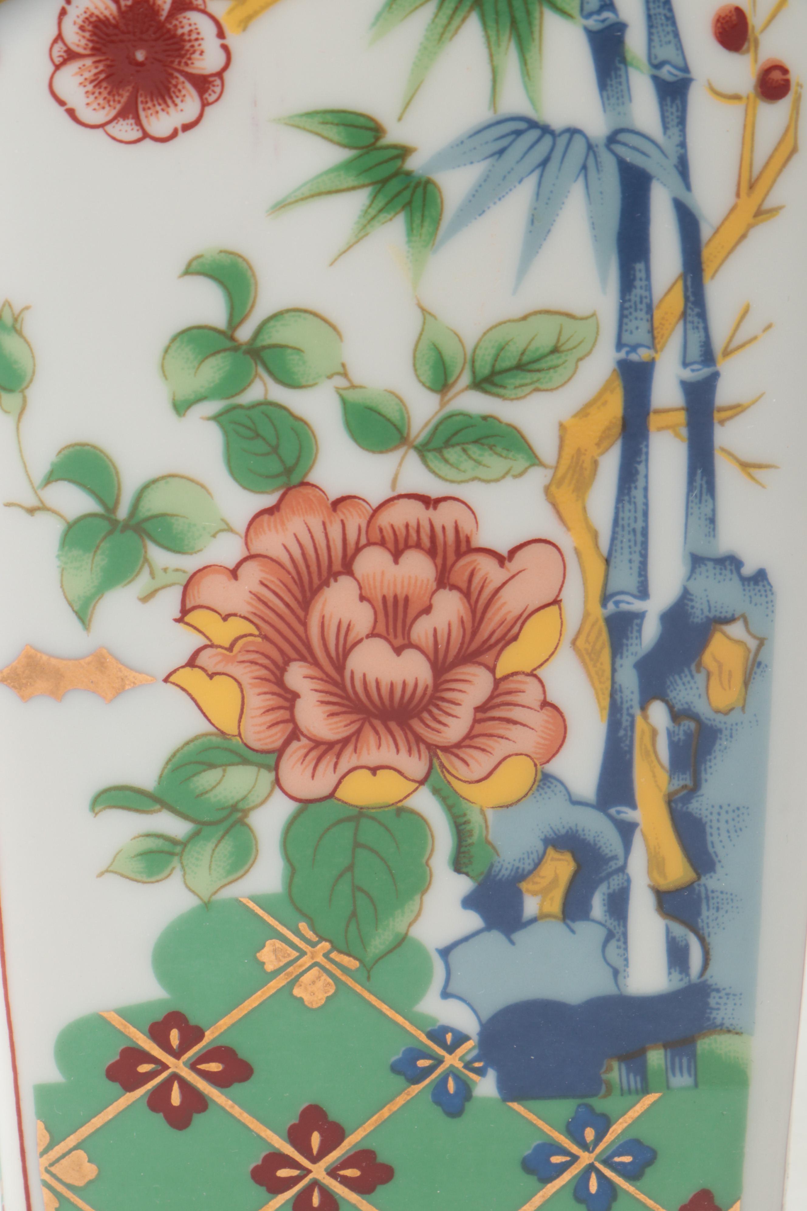 Japanese Ucagco Porcelain Ginger Jar, Vase, and Plate with More Asian Porcelain