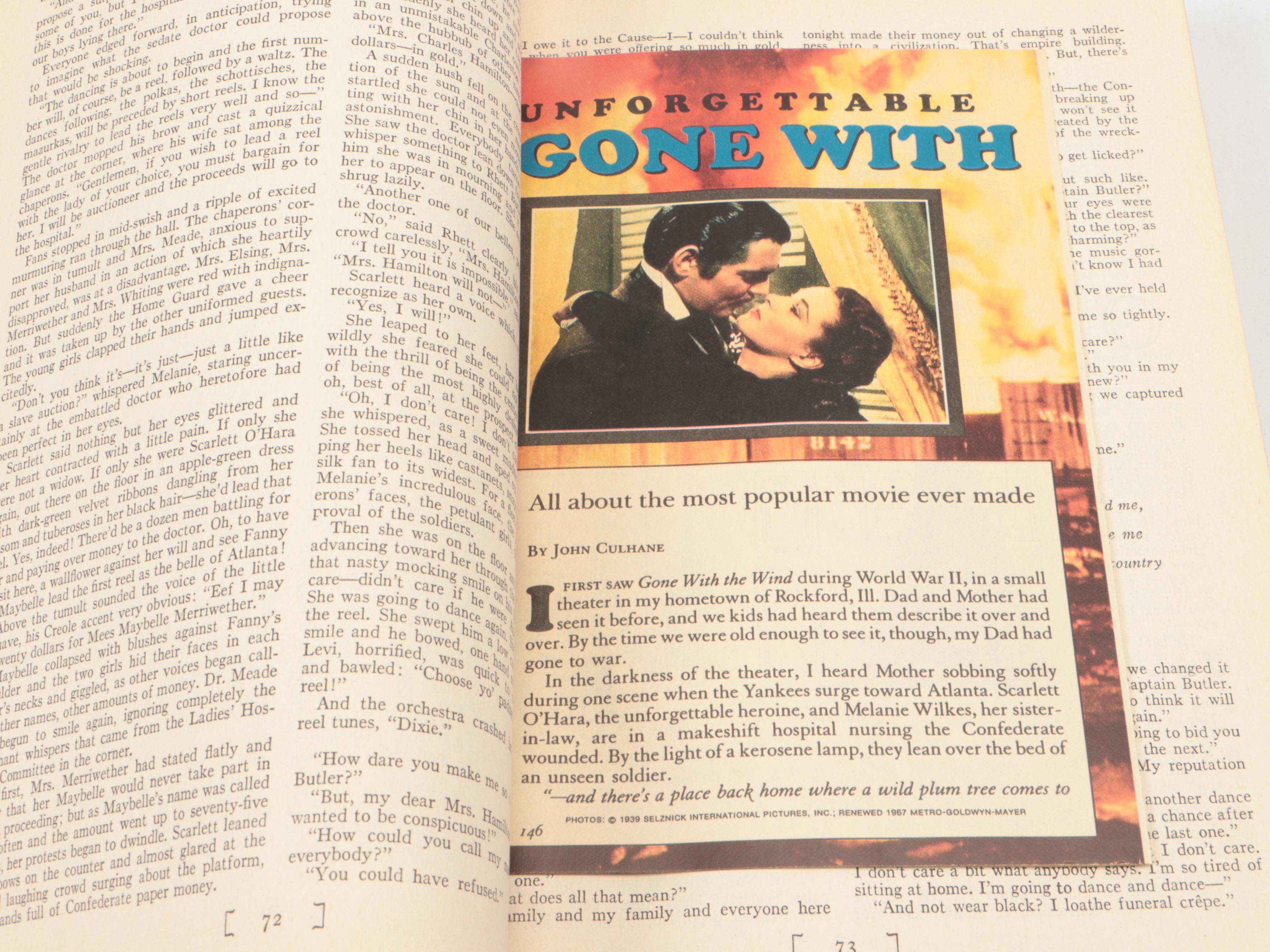 Motion Picture Edition "Gone with the Wind" by Margaret Mitchell and More Books