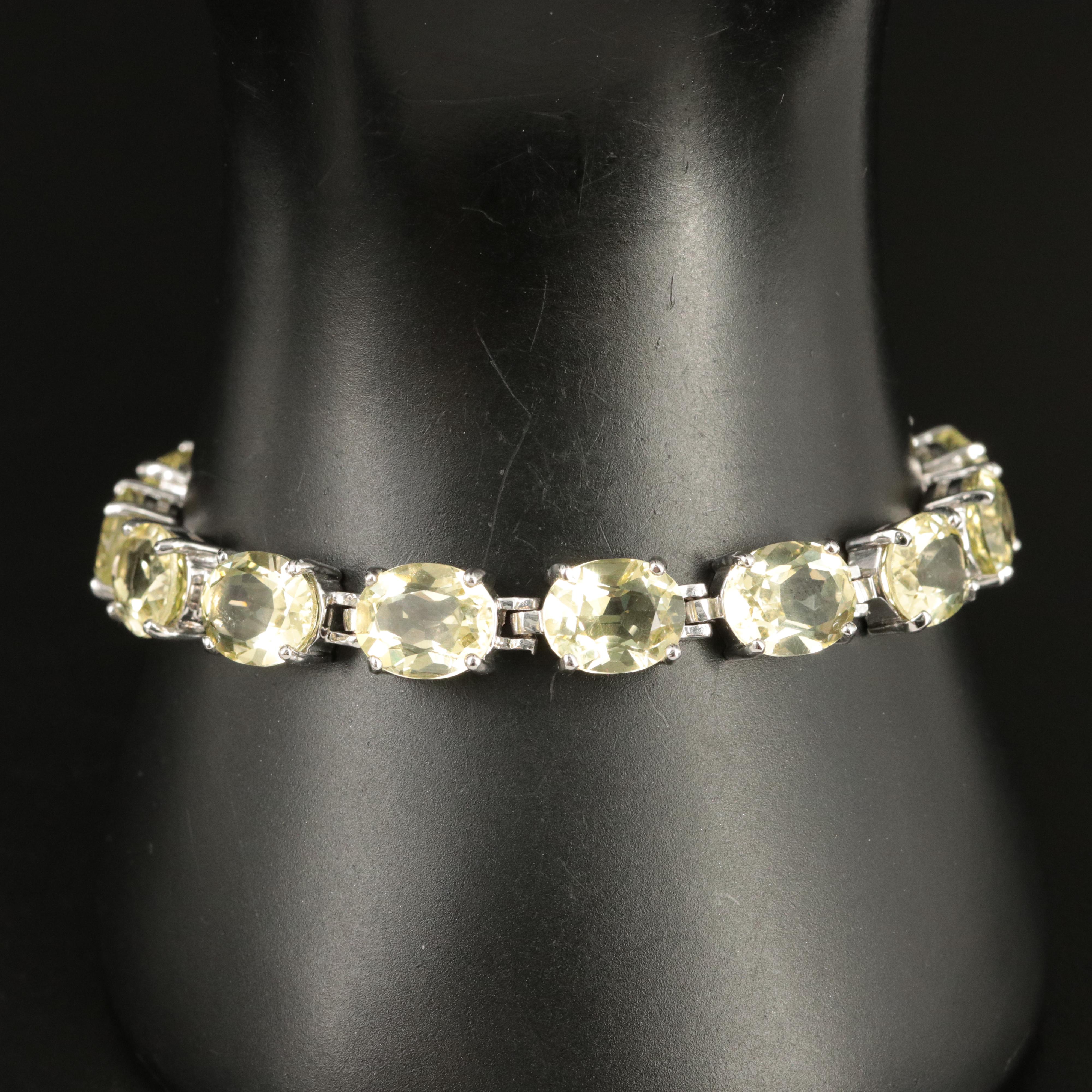 Sterling Citrine Bracelet