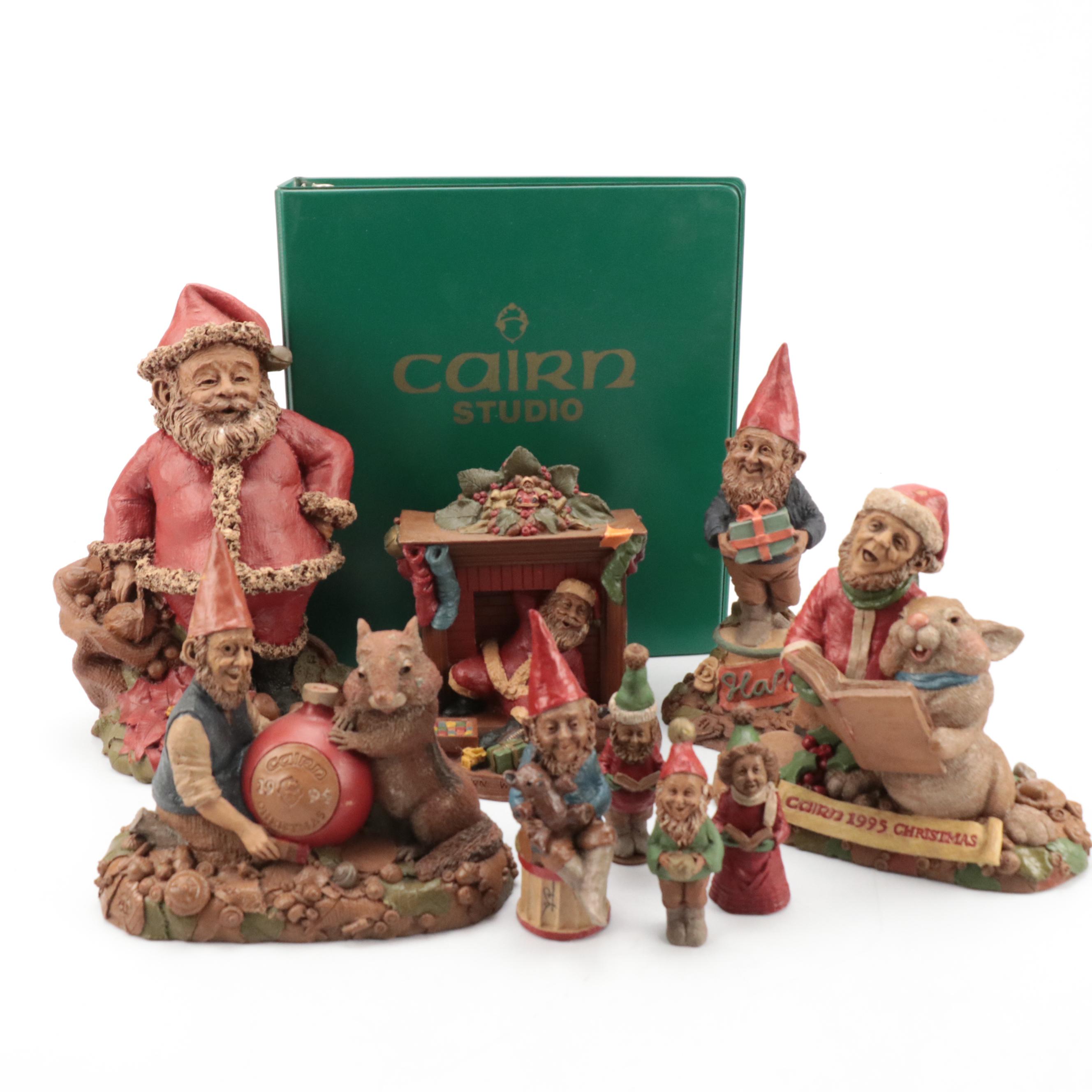 Tom Clarke, Cairn Studio, and Other Resin Gnome Figurines with Collector Book