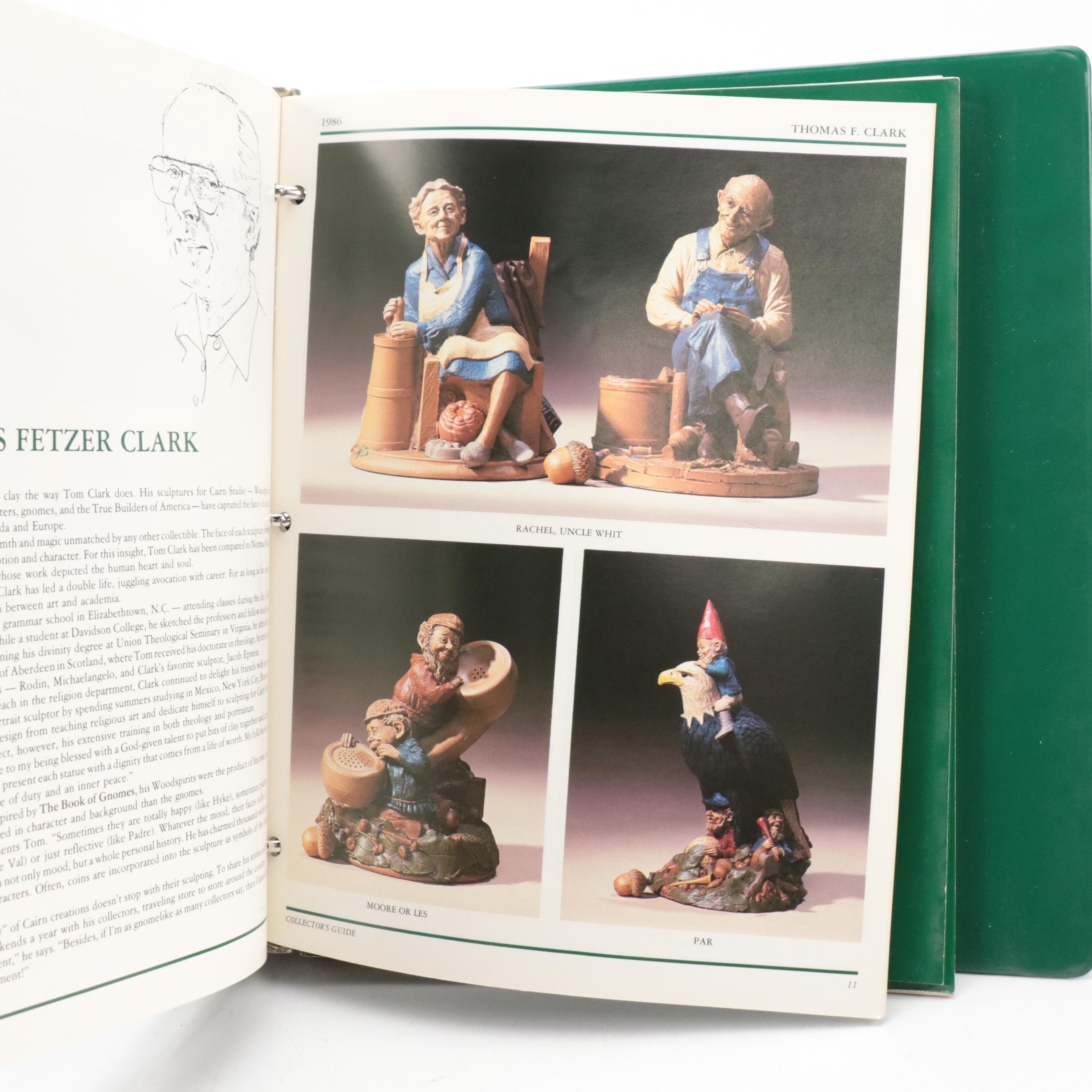 Tom Clarke, Cairn Studio, and Other Resin Gnome Figurines with Collector Book