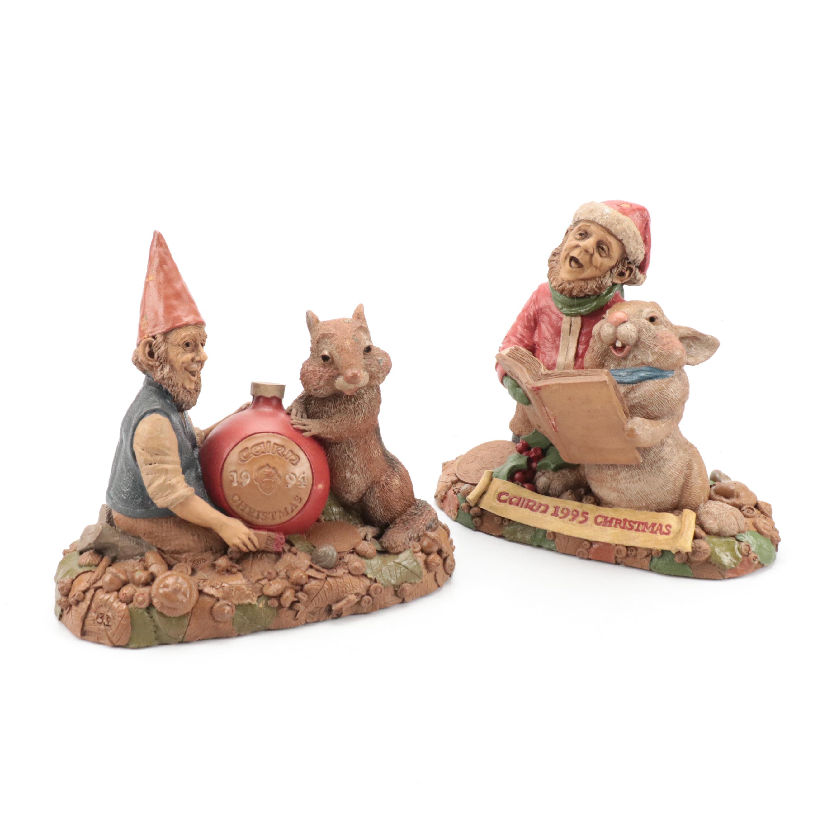 Tom Clarke, Cairn Studio, and Other Resin Gnome Figurines with Collector Book