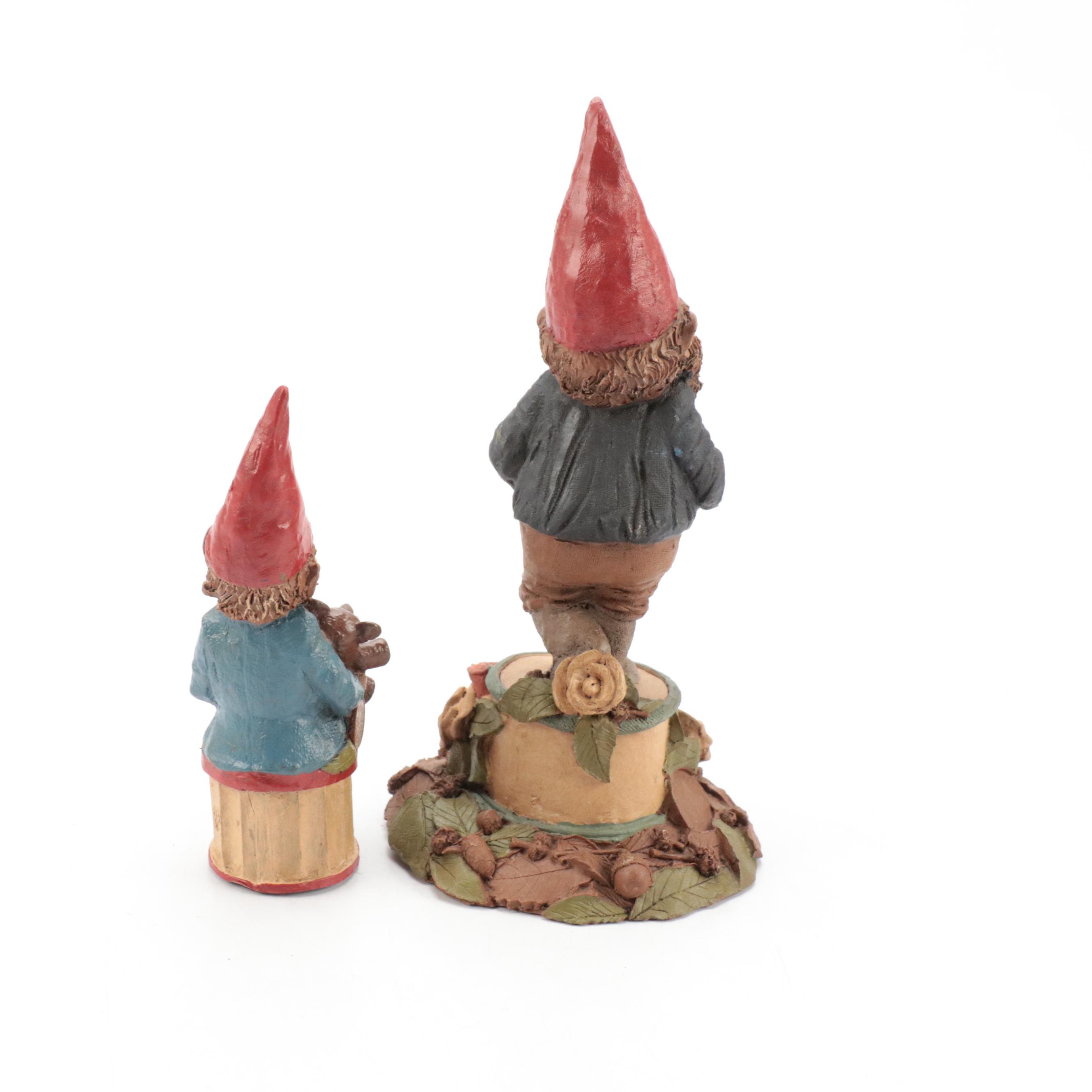 Tom Clarke, Cairn Studio, and Other Resin Gnome Figurines with Collector Book